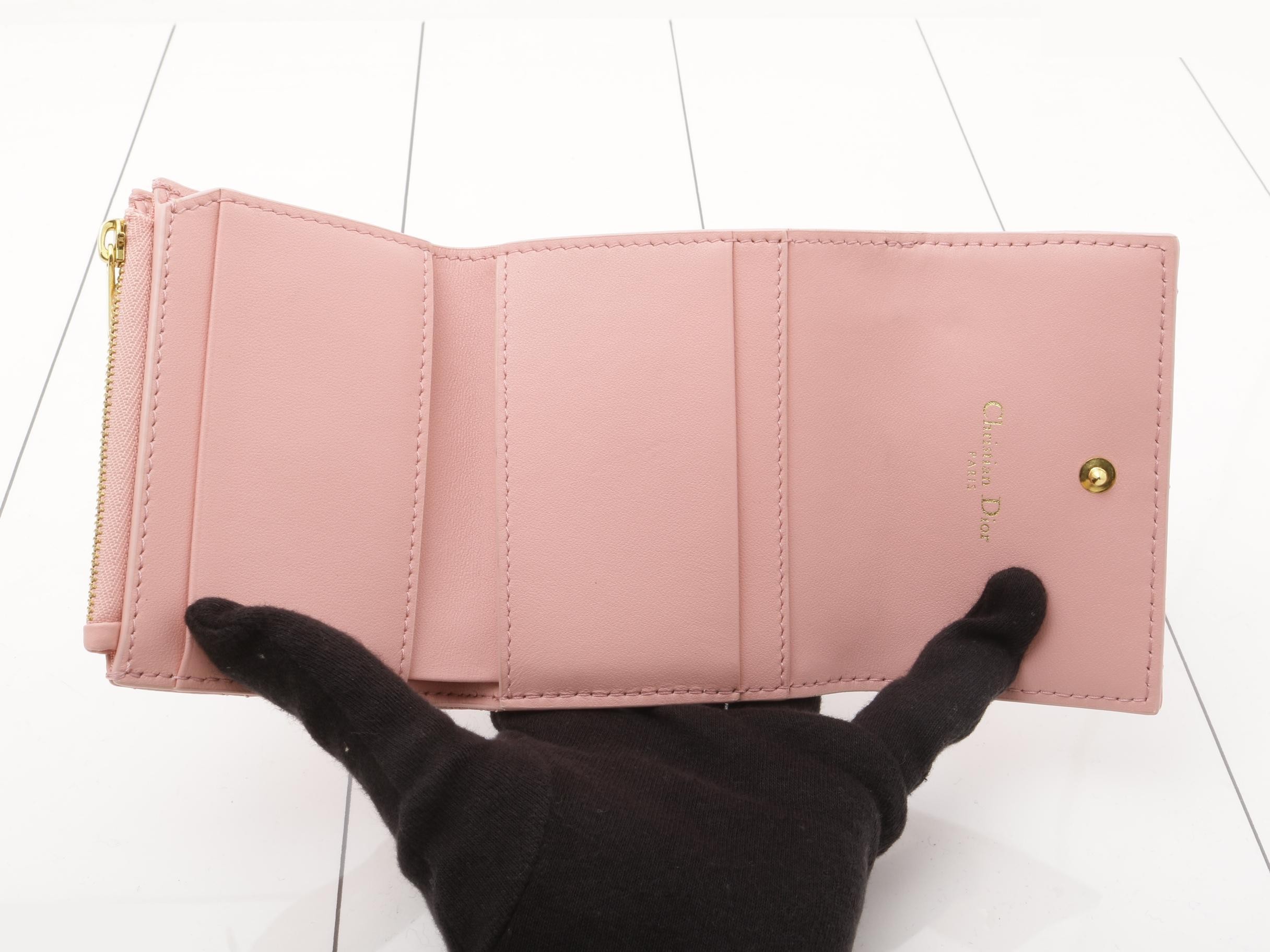 Lambskin Cannage Mini Wallet — view 4