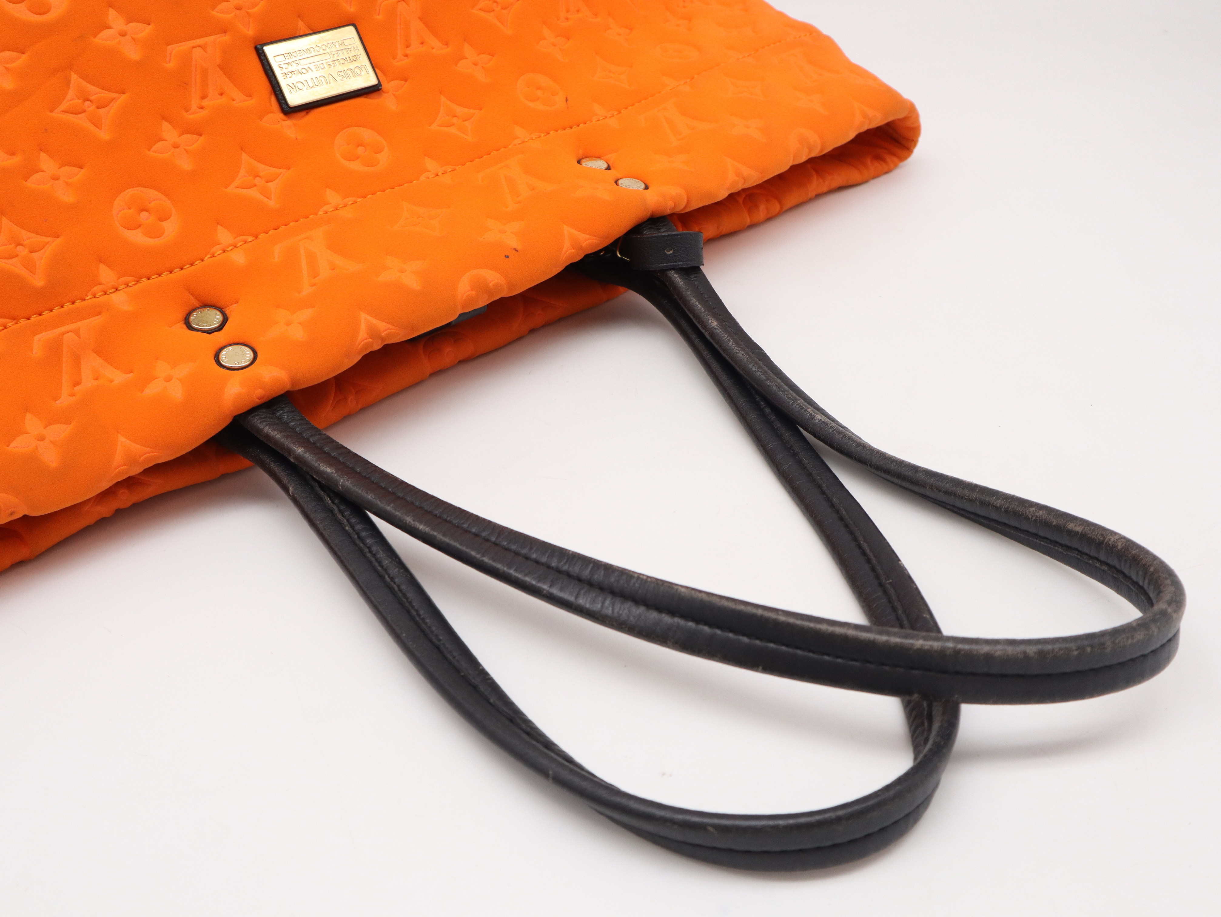 M92803 Monogram Cruise Line Scuba MM Microfiber Orange Tote Bag — view 6
