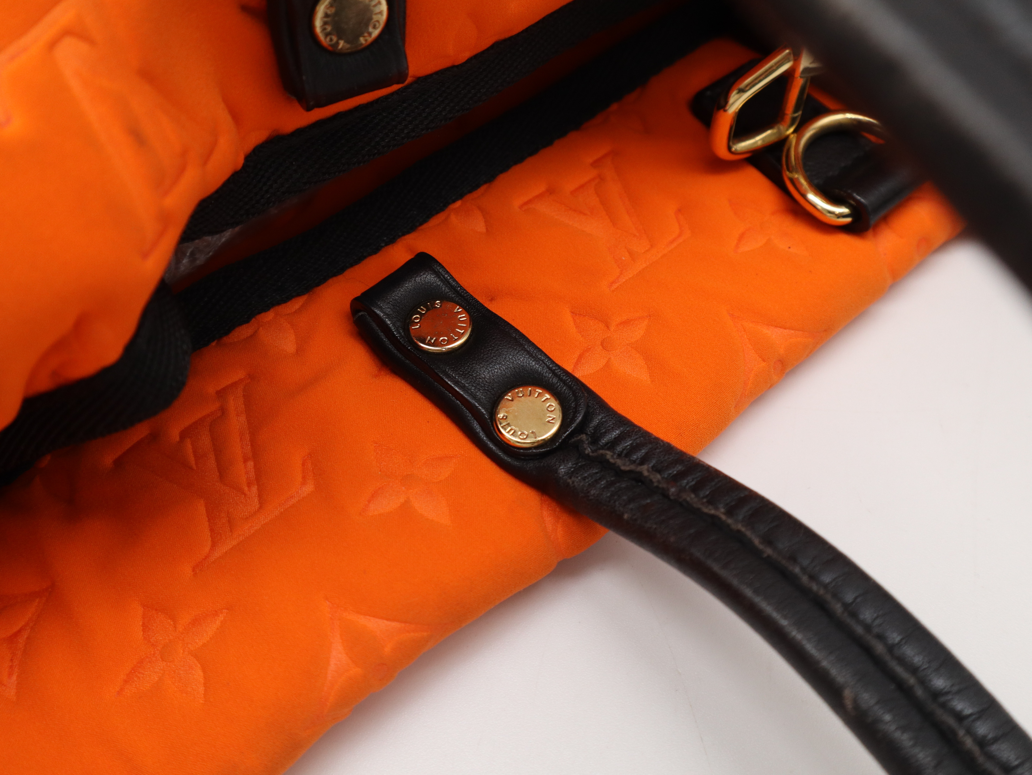 M92803 Monogram Cruise Line Scuba MM Microfiber Orange Tote Bag — view 7