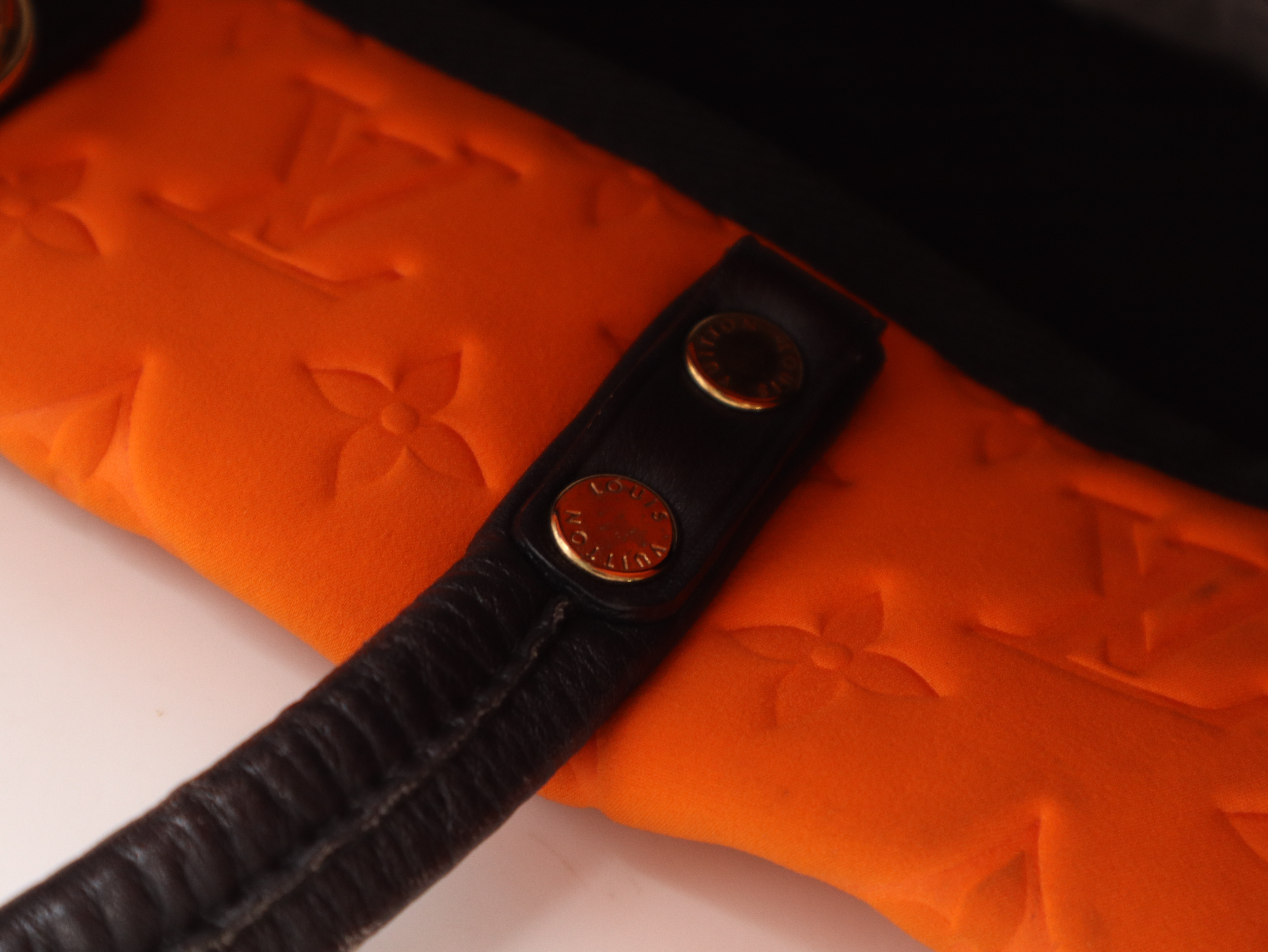 M92803 Monogram Cruise Line Scuba MM Microfiber Orange Tote Bag — view 8