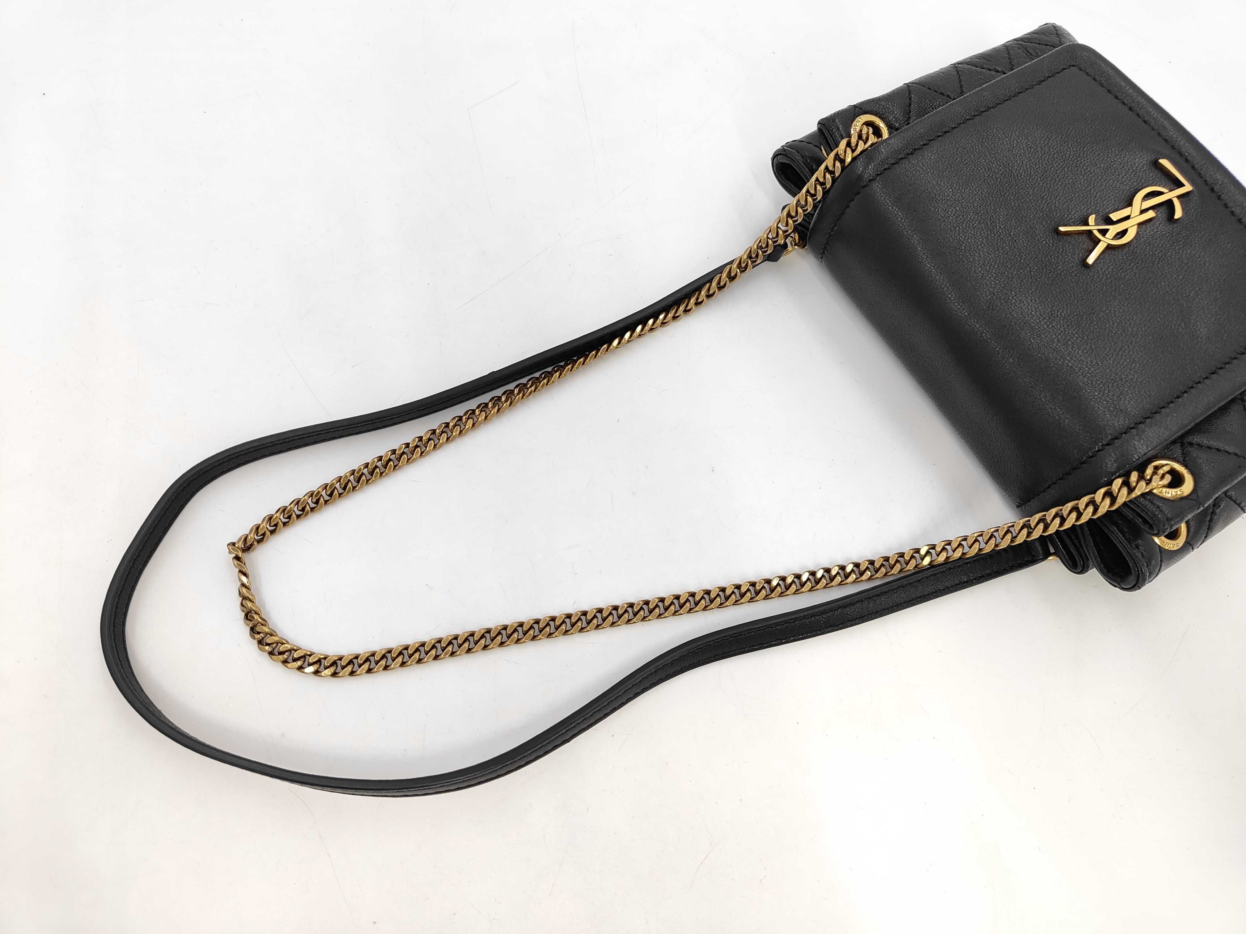 Mini Nolita Leather Chain Shoulder Bag — view 5