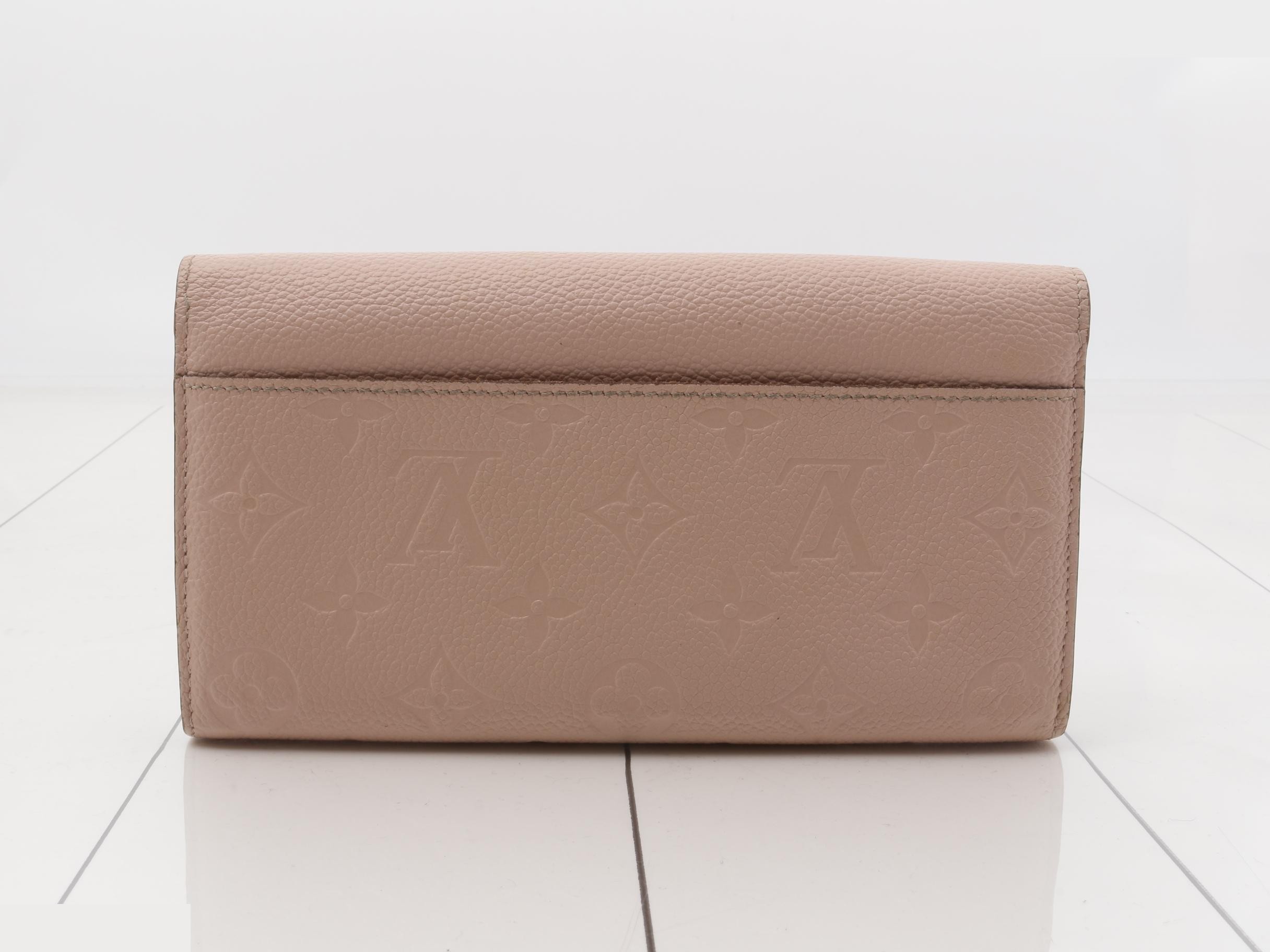 Monogram Empreinte Portefeuille Sarah Rose Poudre Bi-fold Long Wallet — view 2
