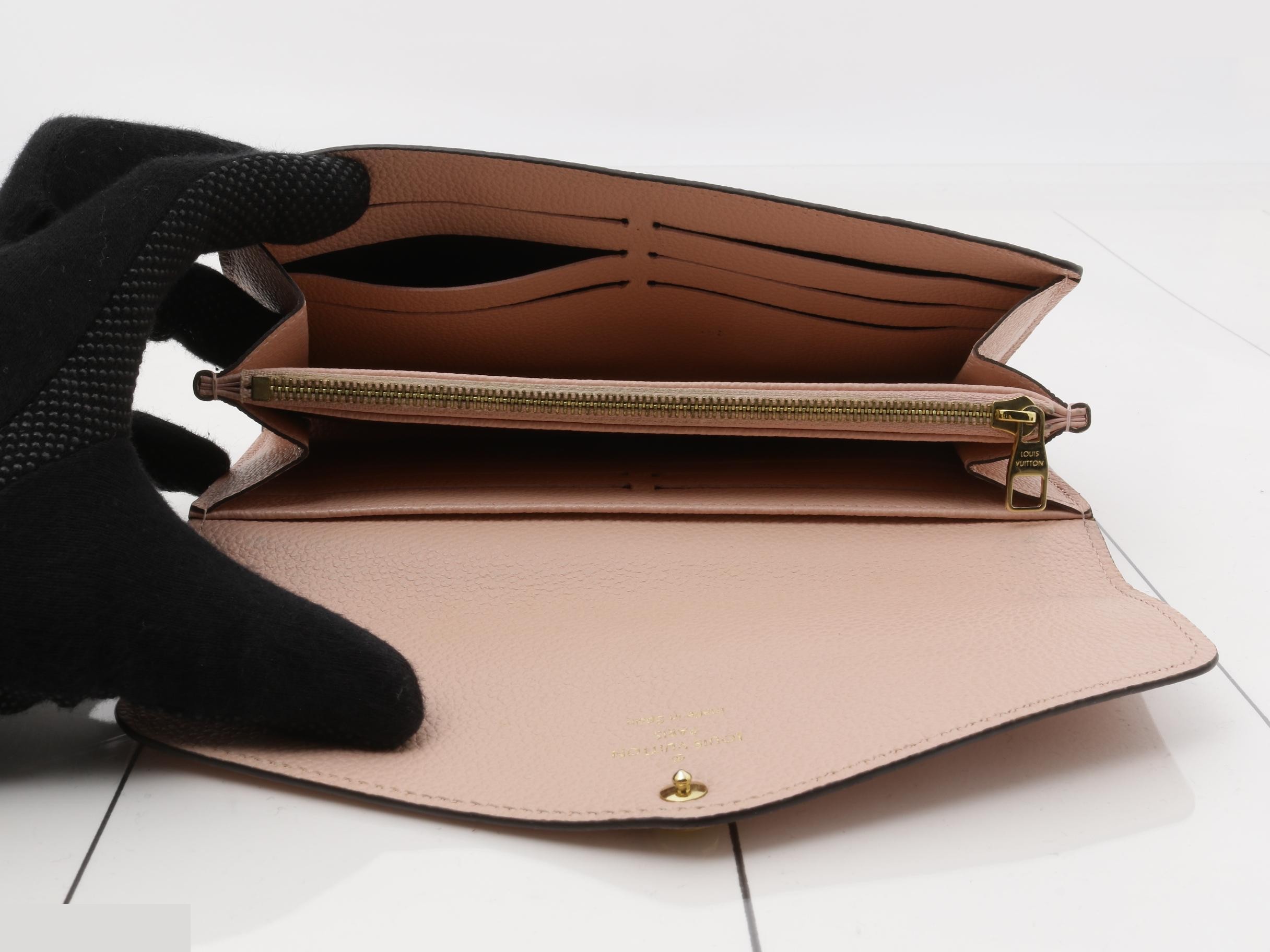 Monogram Empreinte Portefeuille Sarah Rose Poudre Bi-fold Long Wallet — view 4