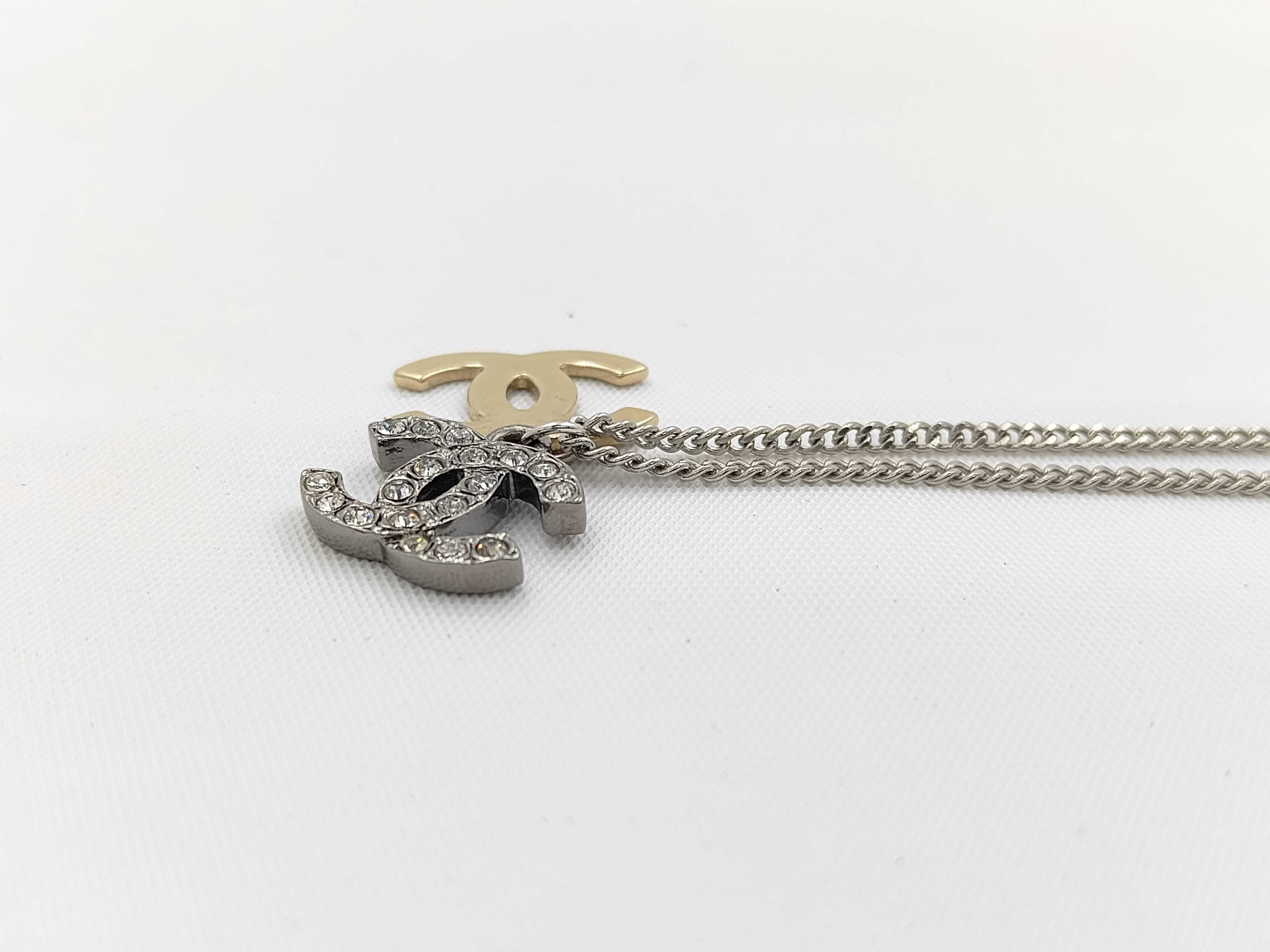 Coco Mark Rhinestone Necklace 06P — view 3
