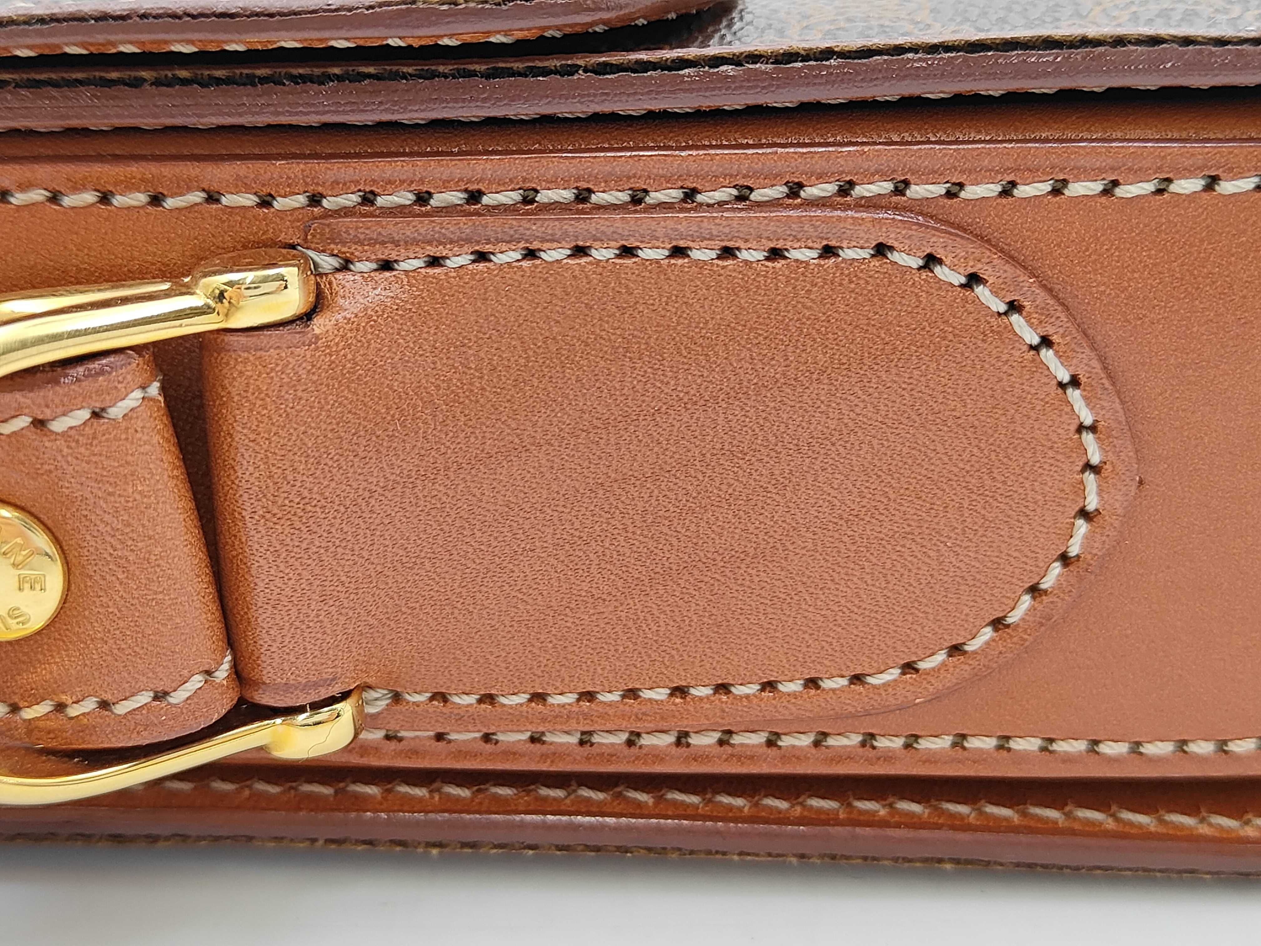 Macadam pattern carriage hardware PVC leather shoulder bag — view 11