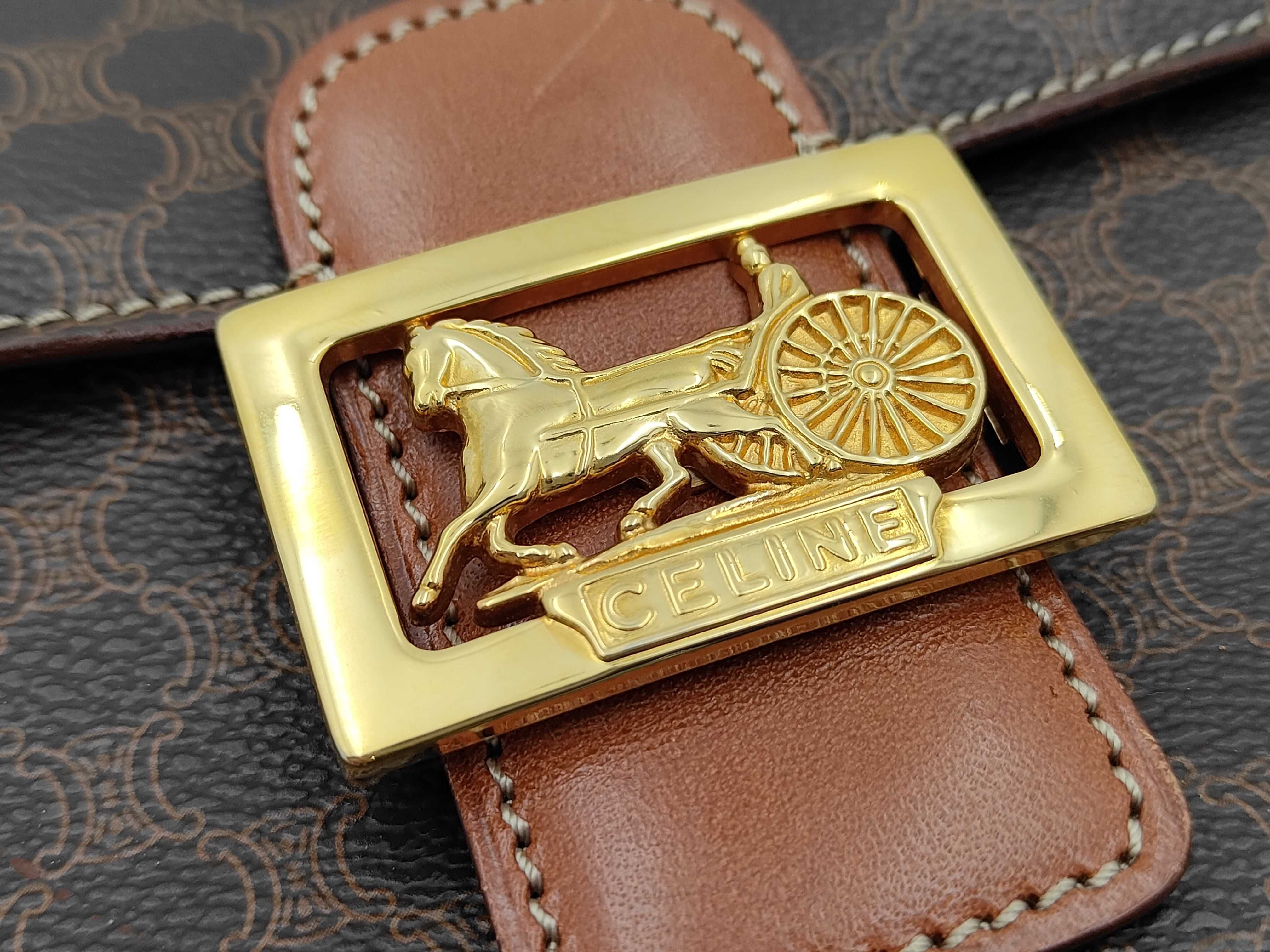 Macadam pattern carriage hardware PVC leather shoulder bag — view 10
