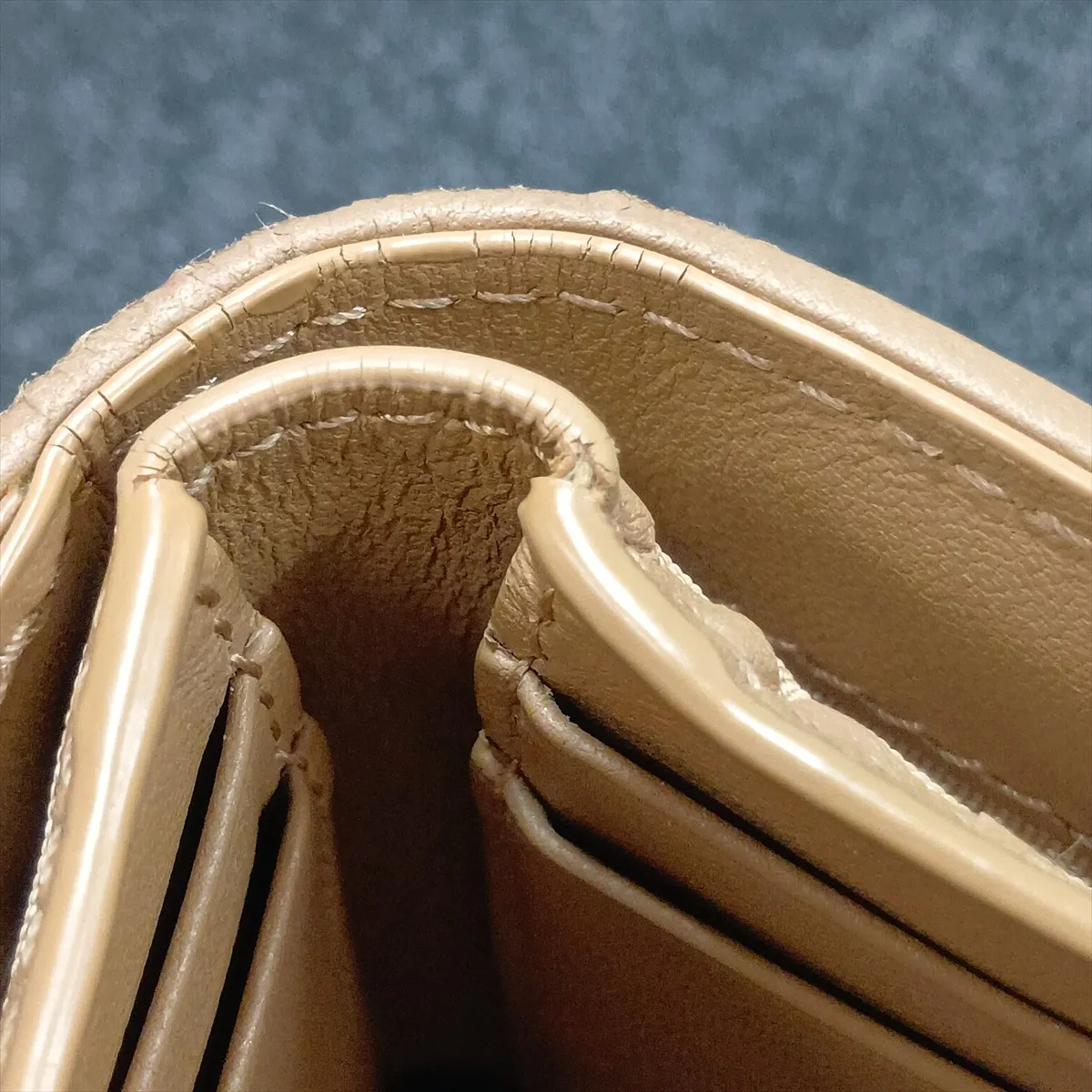 Lady Dior Lotus Wallet Leather Compact Wallet Brown — view 10