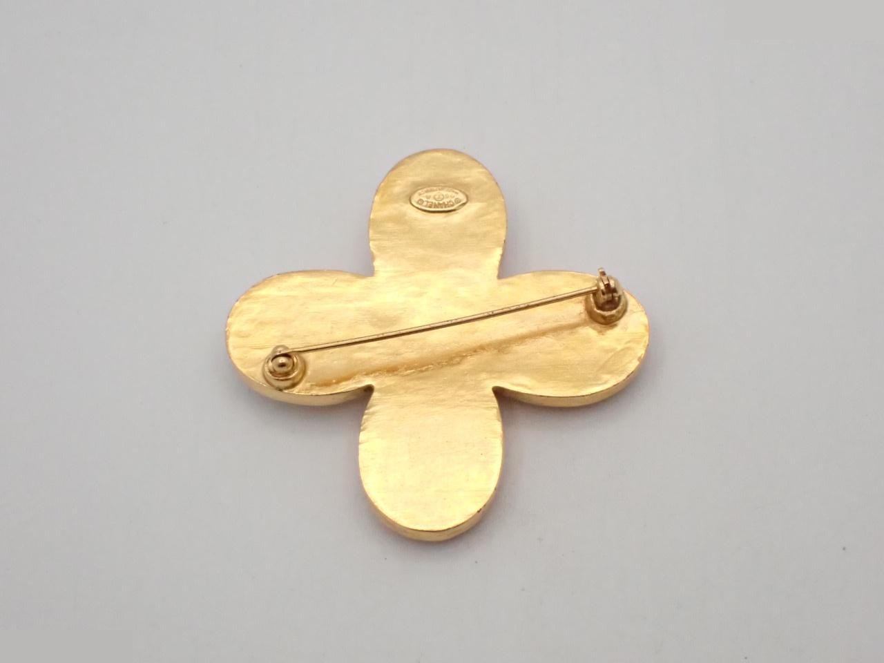 Coco Mark Gold Brooch — view 2