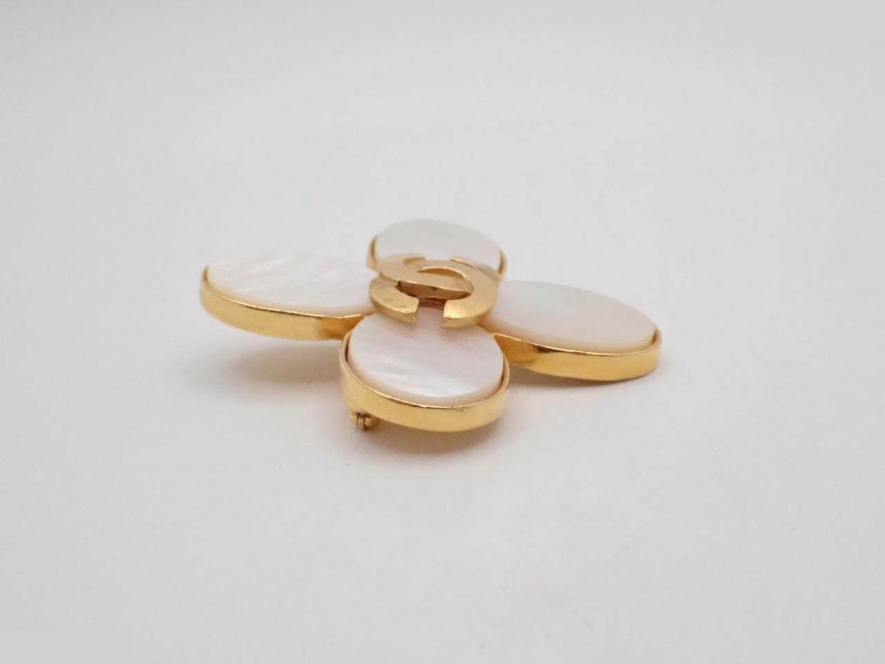 Coco Mark Gold Brooch — view 3