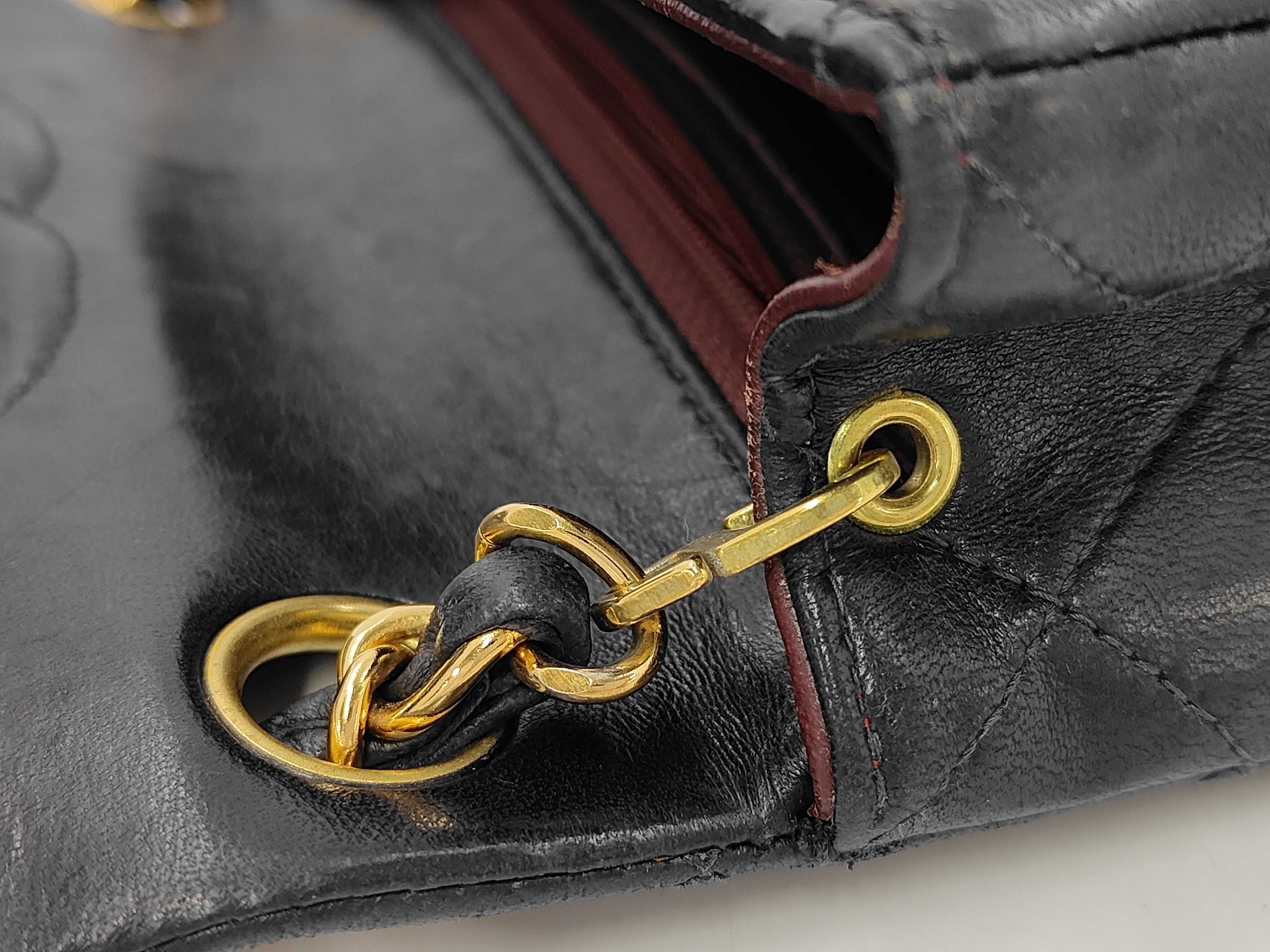 Mini Matelassé Lambskin Black Shoulder Bag (Serial No. 6) - Includes dust bag, card, and sticker. — view 5