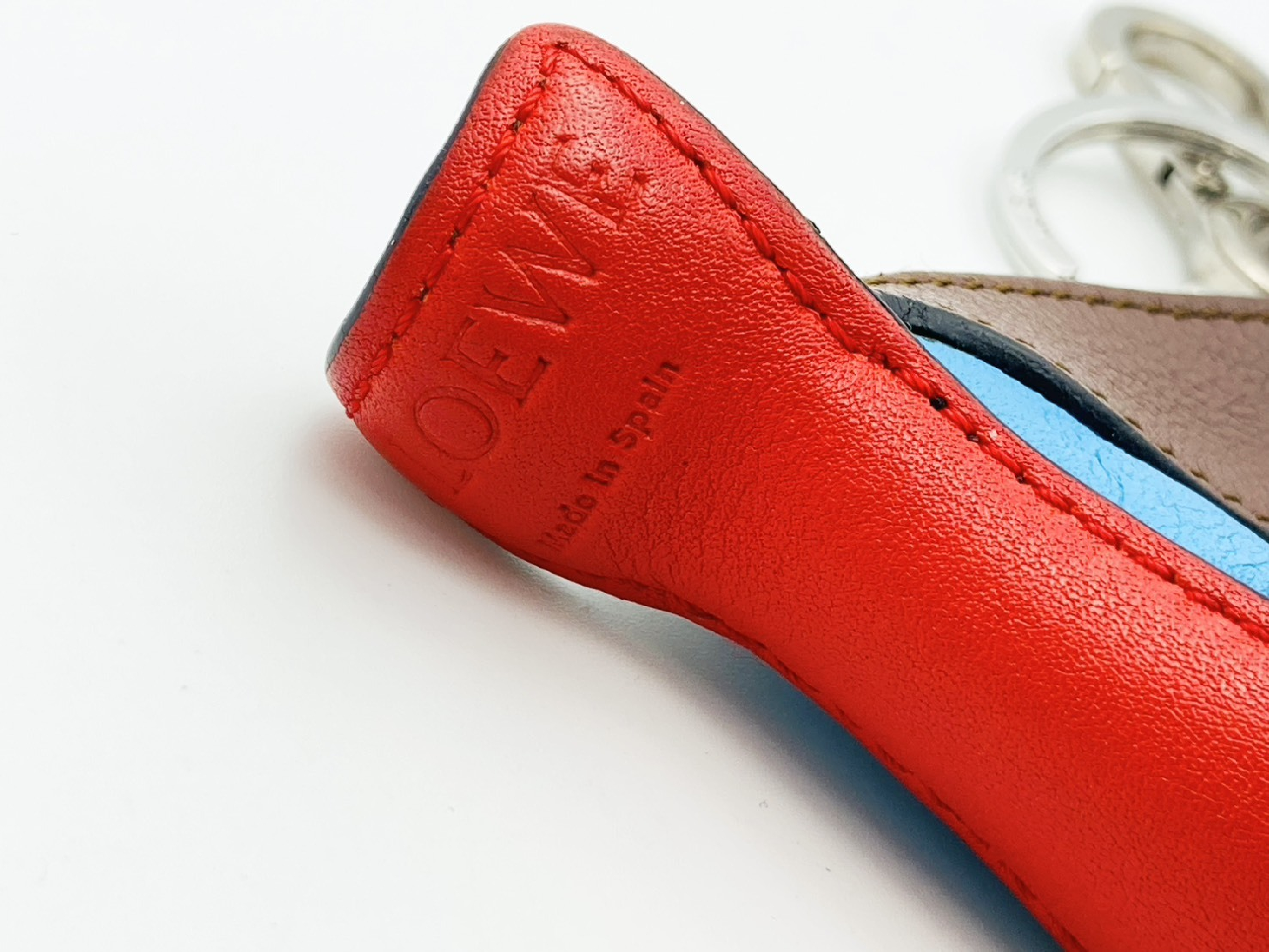 Bird Leather Coin Case Charm Keyring Blue Coin Case — view 3