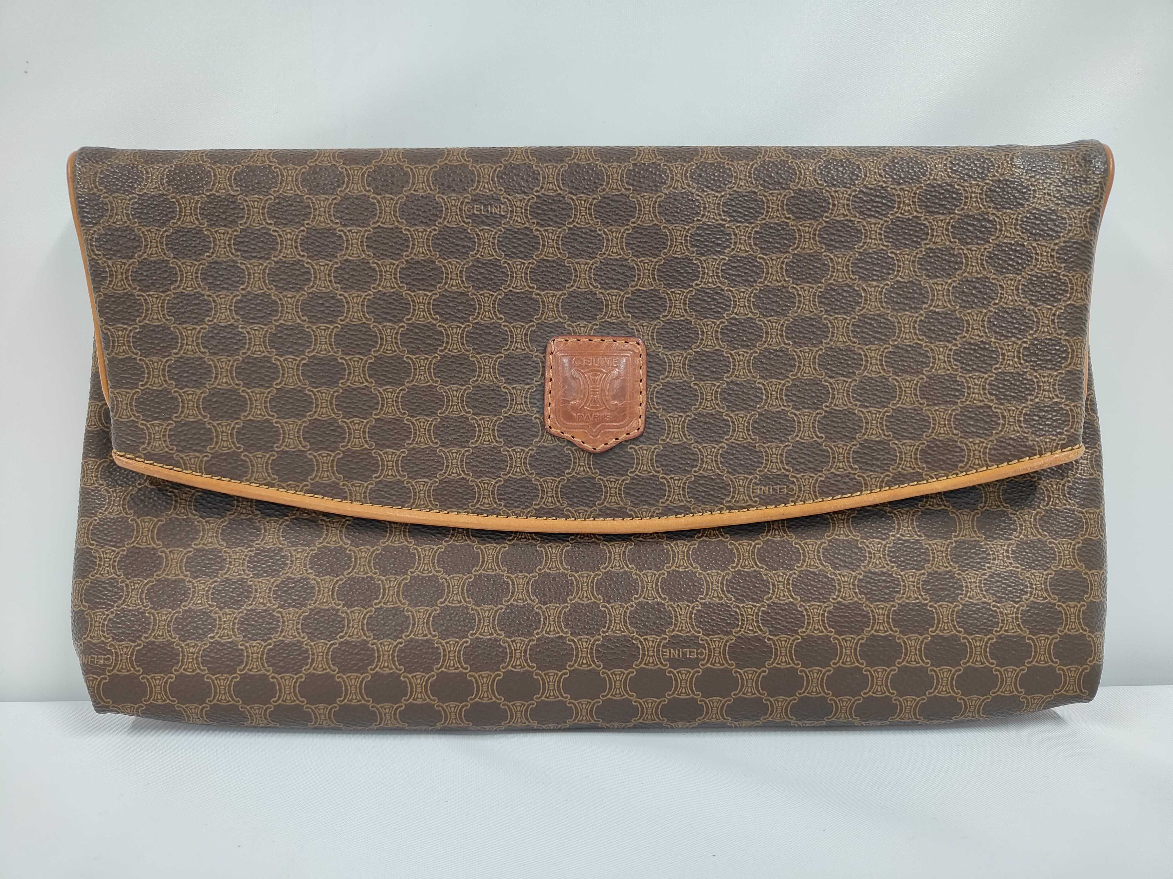Macadam Leather Clutch Bag