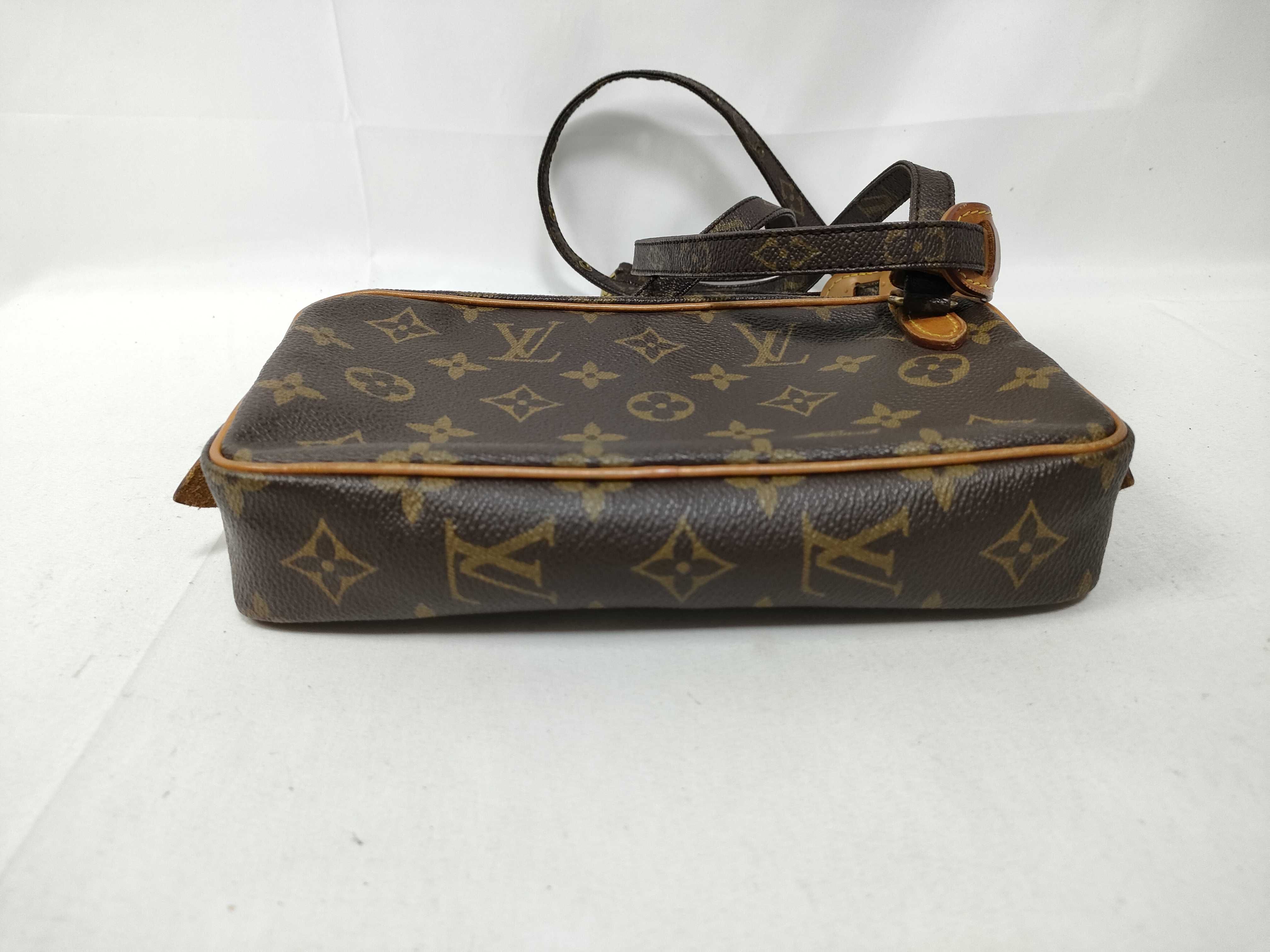 Monogram Vuitton Pochette Marly Bandouliere Shoulder Bag — view 3