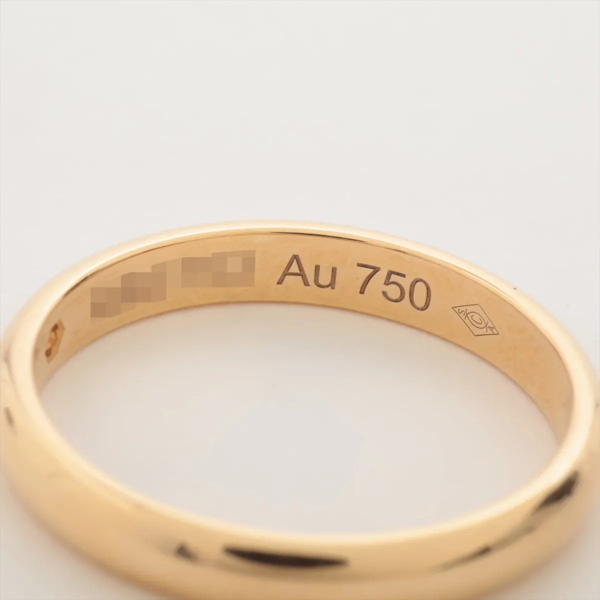 Wedding 1P Diamond Ring 750 (Yellow Gold) 2.0g Size 46 QBS153 — view 4