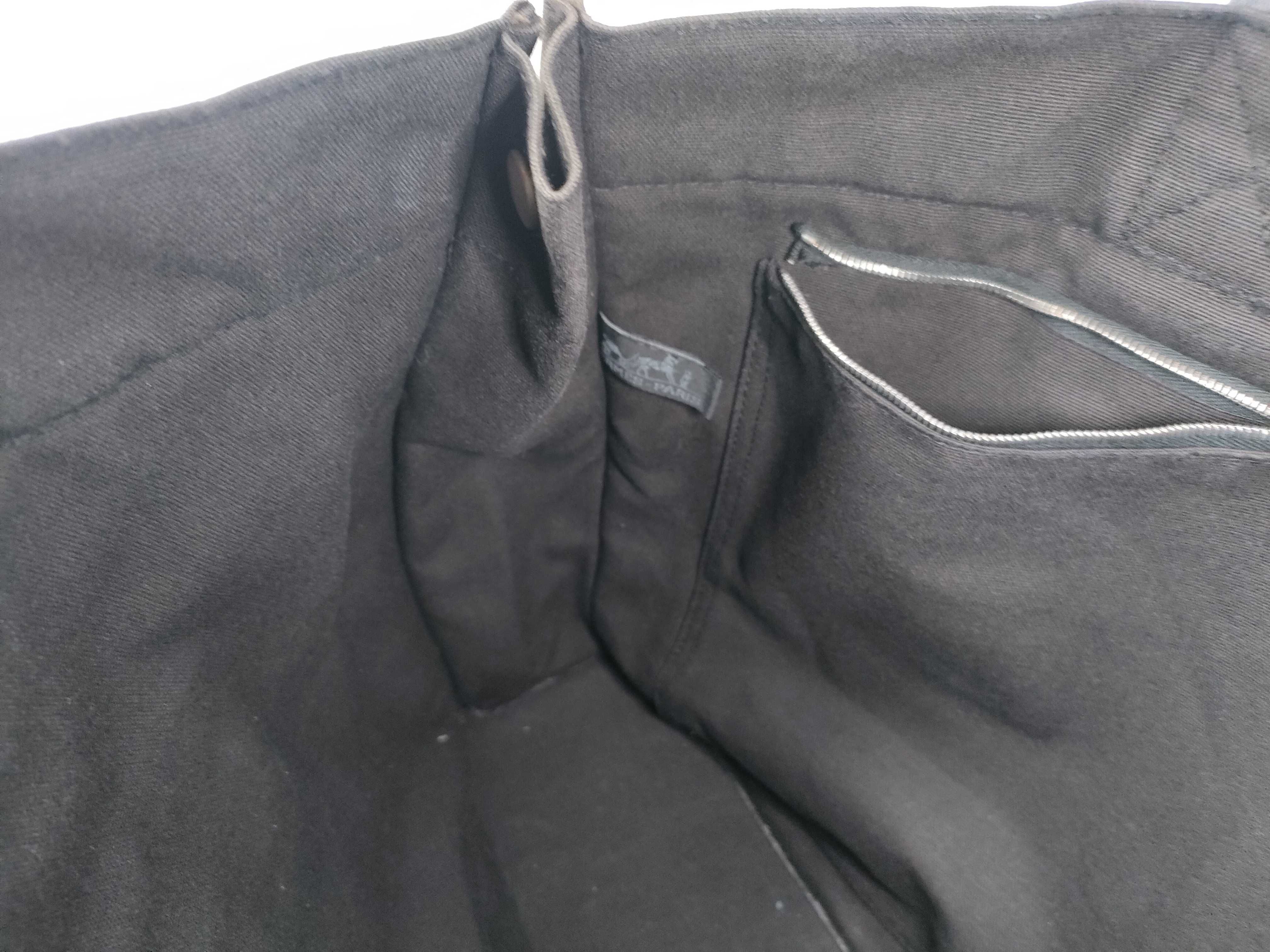 Fourre-Tout Hermes Fourre-Tout MM Black Canvas Tote Bag — view 11
