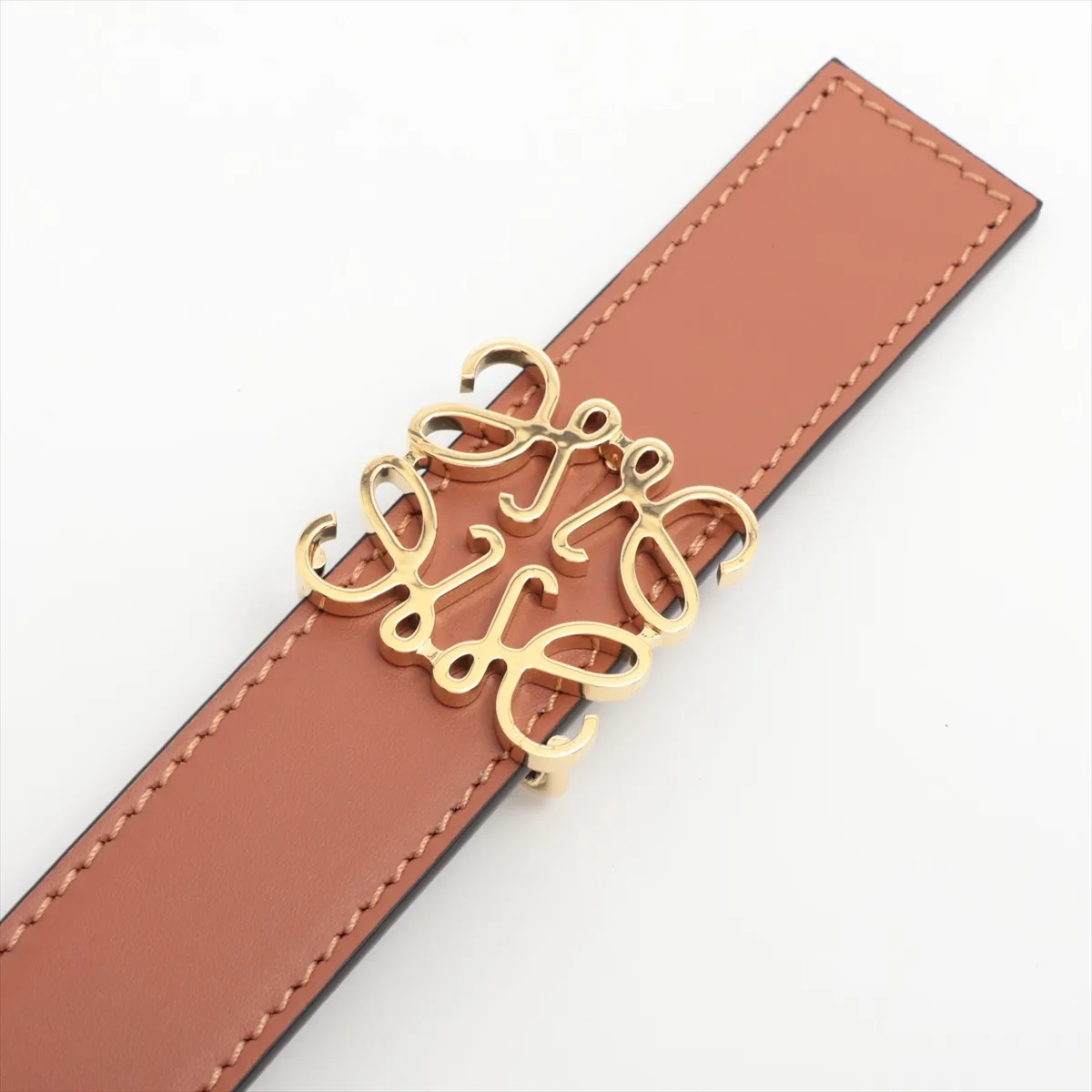 Anagram Belt 85 Leather x GP Brown x Black — view 2