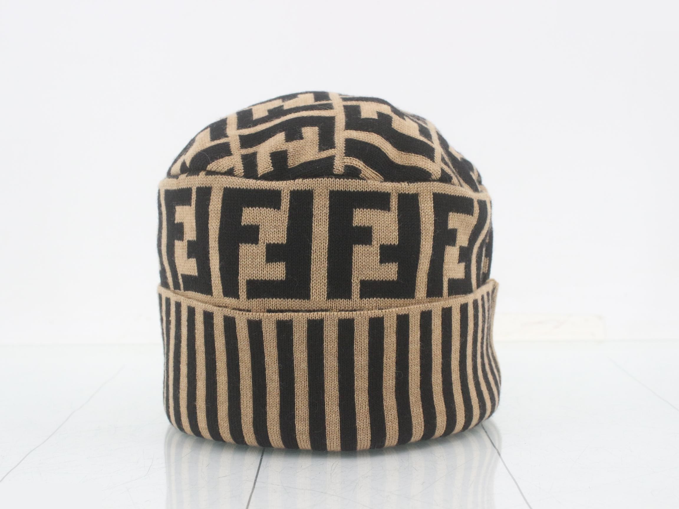 ZUCCA (accessories) - Hat, Beanie, Knit, Beige, Black