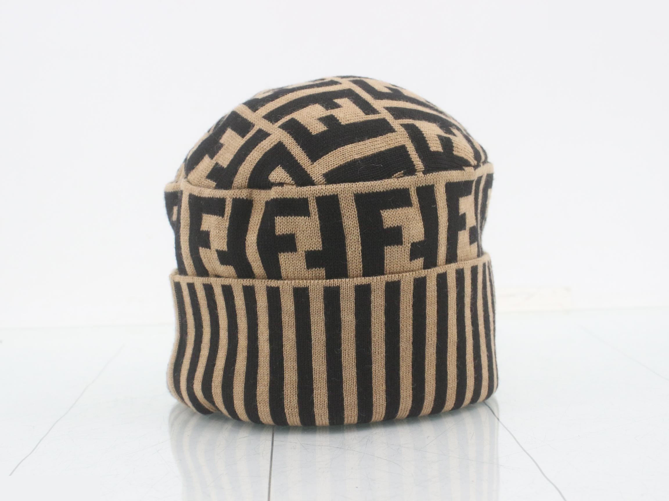 ZUCCA (accessories) - Hat, Beanie, Knit, Beige, Black — view 2