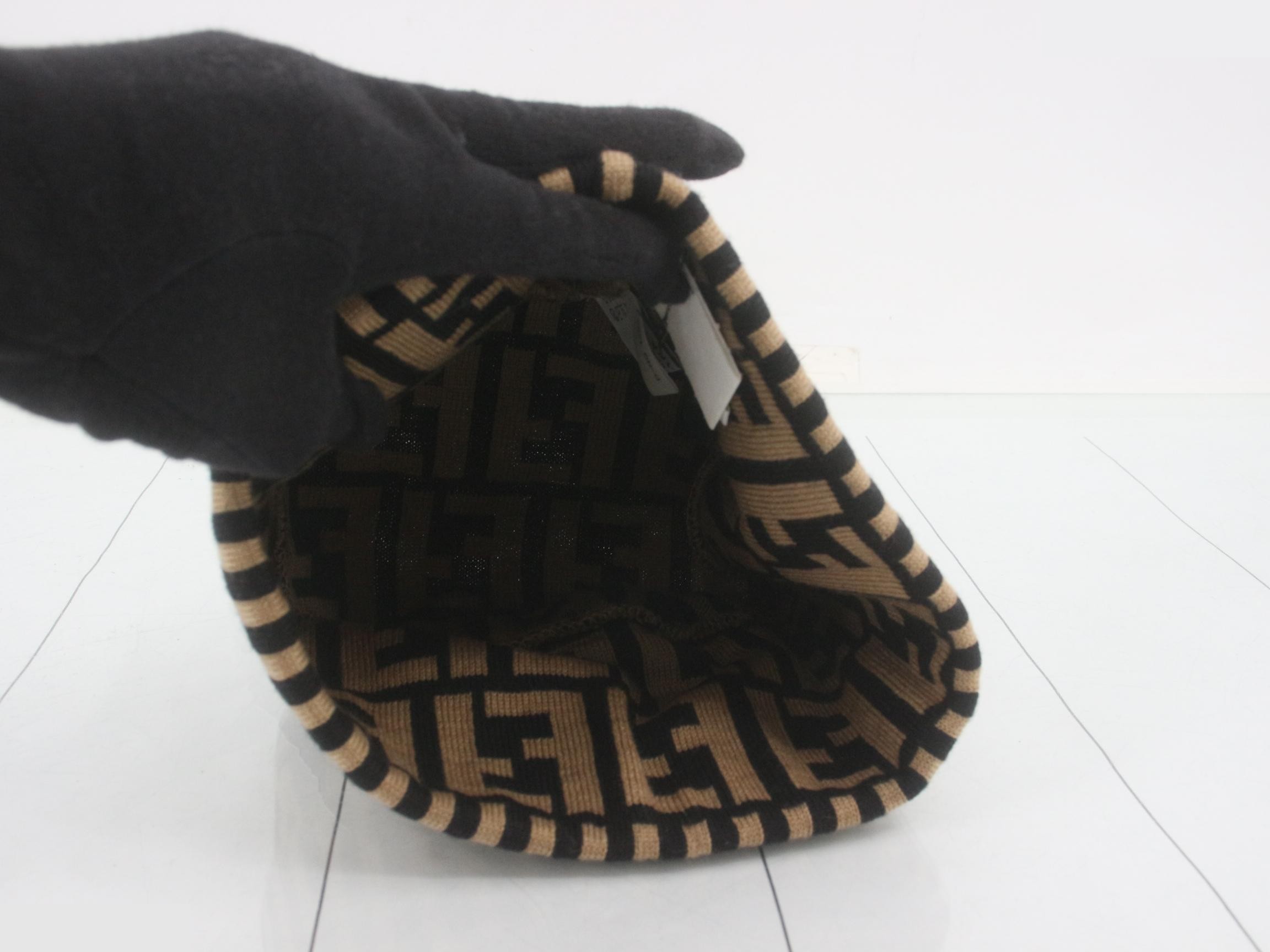 ZUCCA (accessories) - Hat, Beanie, Knit, Beige, Black — view 3