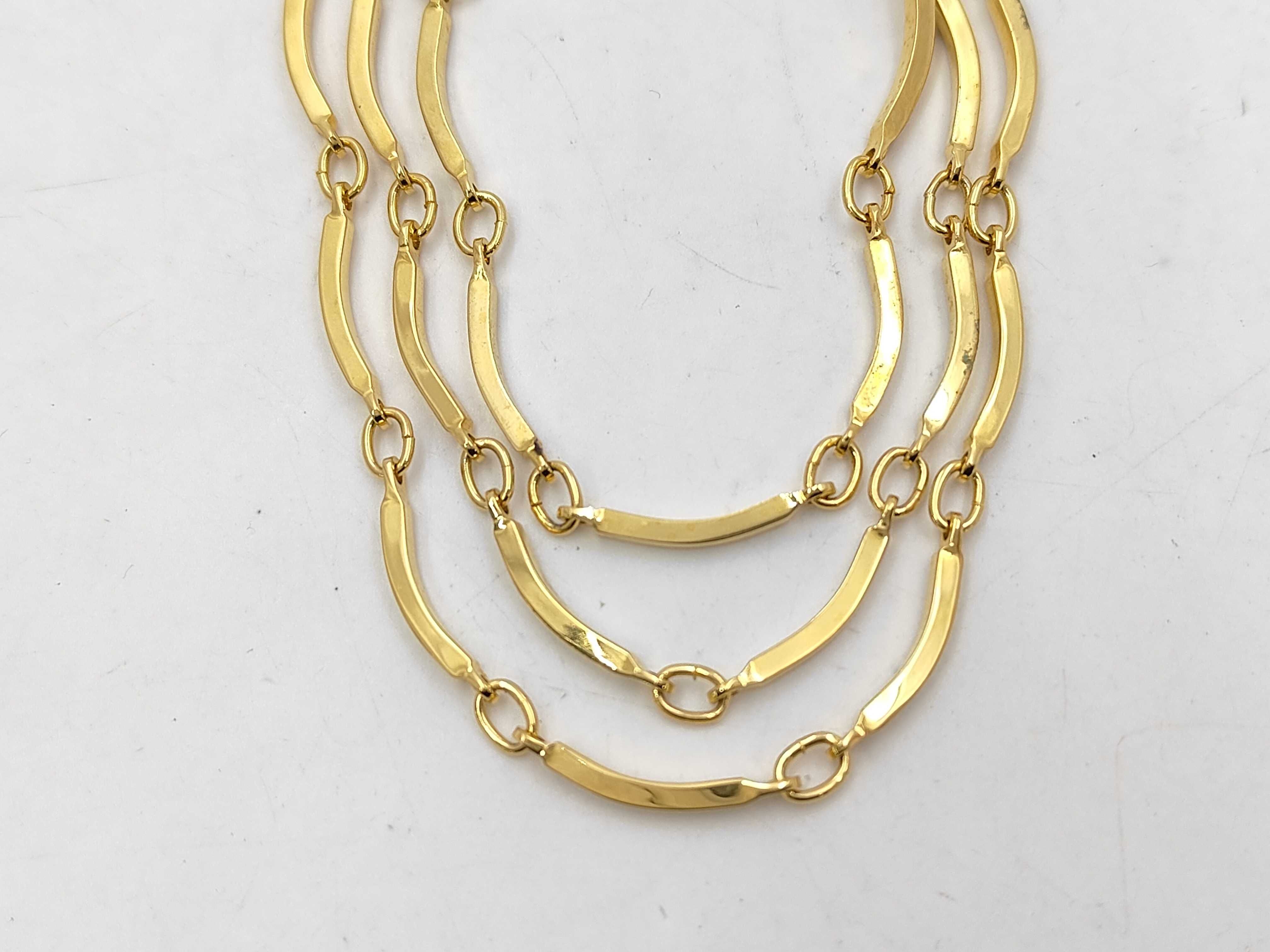 Double Strand Gold Necklace — view 3