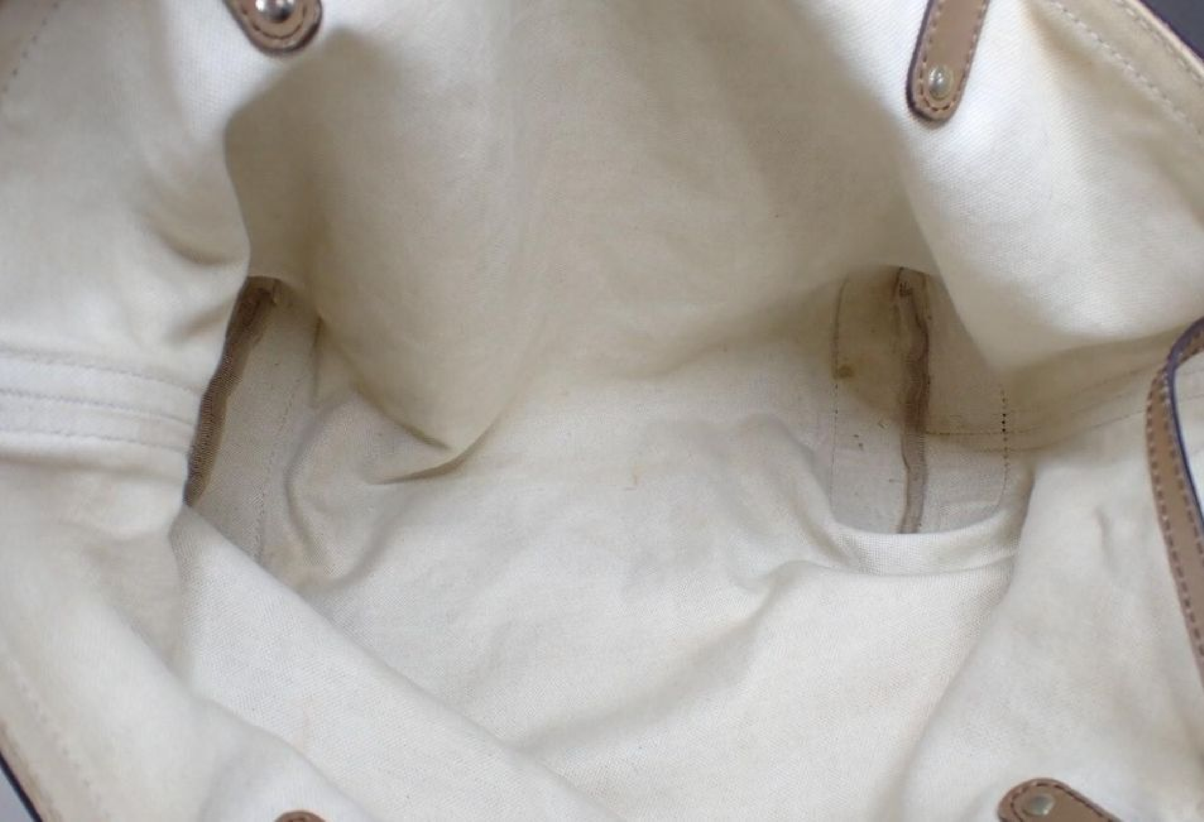 GG Canvas Leather Tote Bag with Pouch — view 6