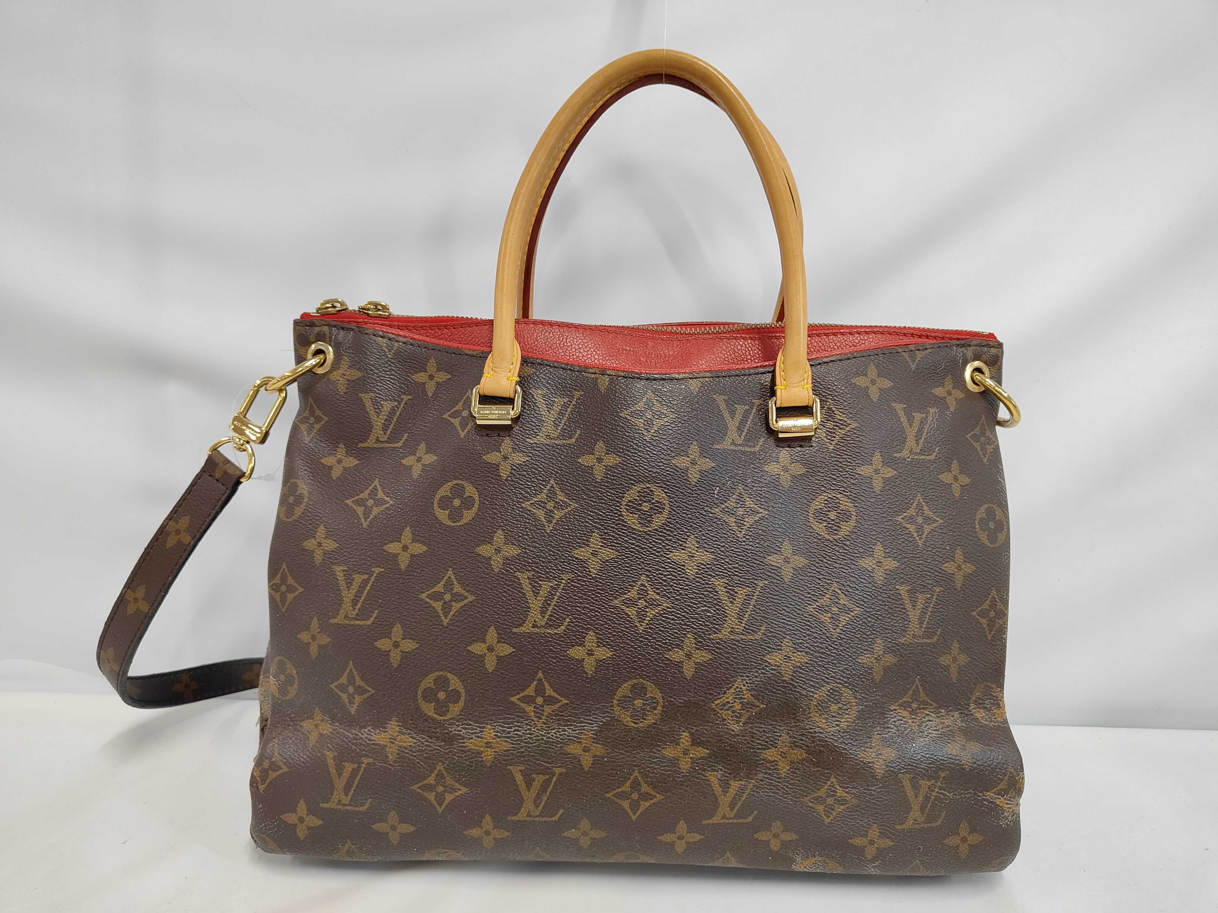 LV Pallas Monogram Cerise Handbag