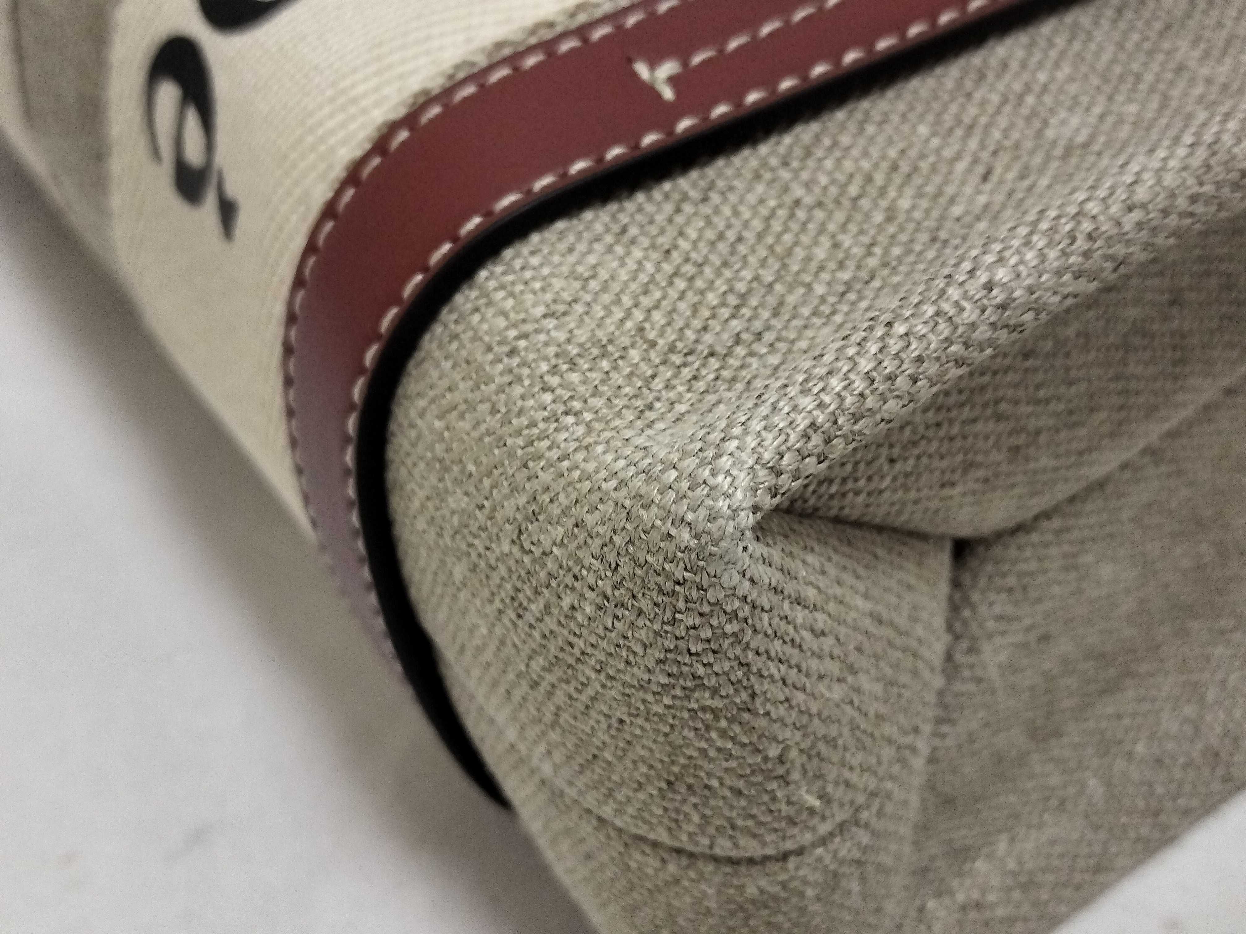 Woody Small Canvas x Leather 2-Way Handbag, Beige x Brown — view 7