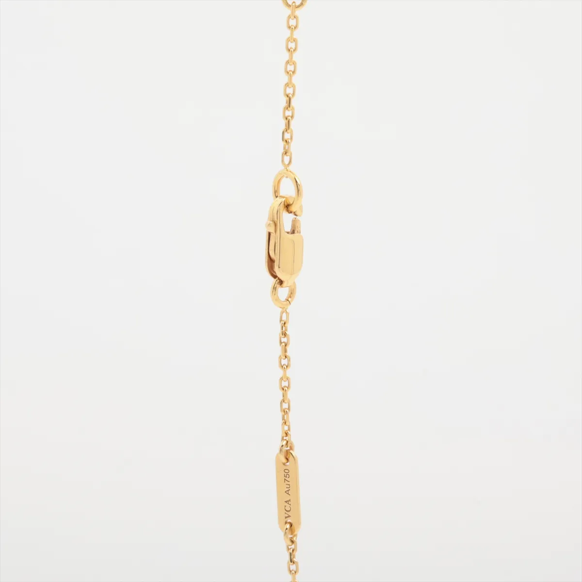 Sweet Alhambra Shell Necklace, 750 (Yellow Gold), 2.9g, JB180558. — view 3