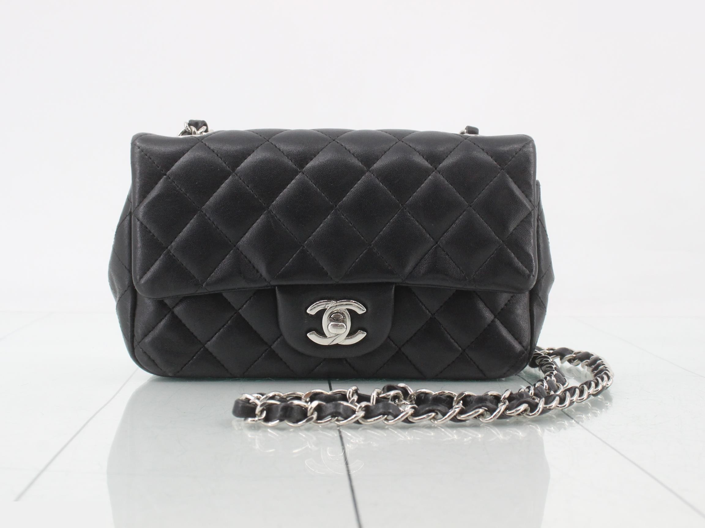 Lambskin Mini Matelassé Chain Shoulder Bag
