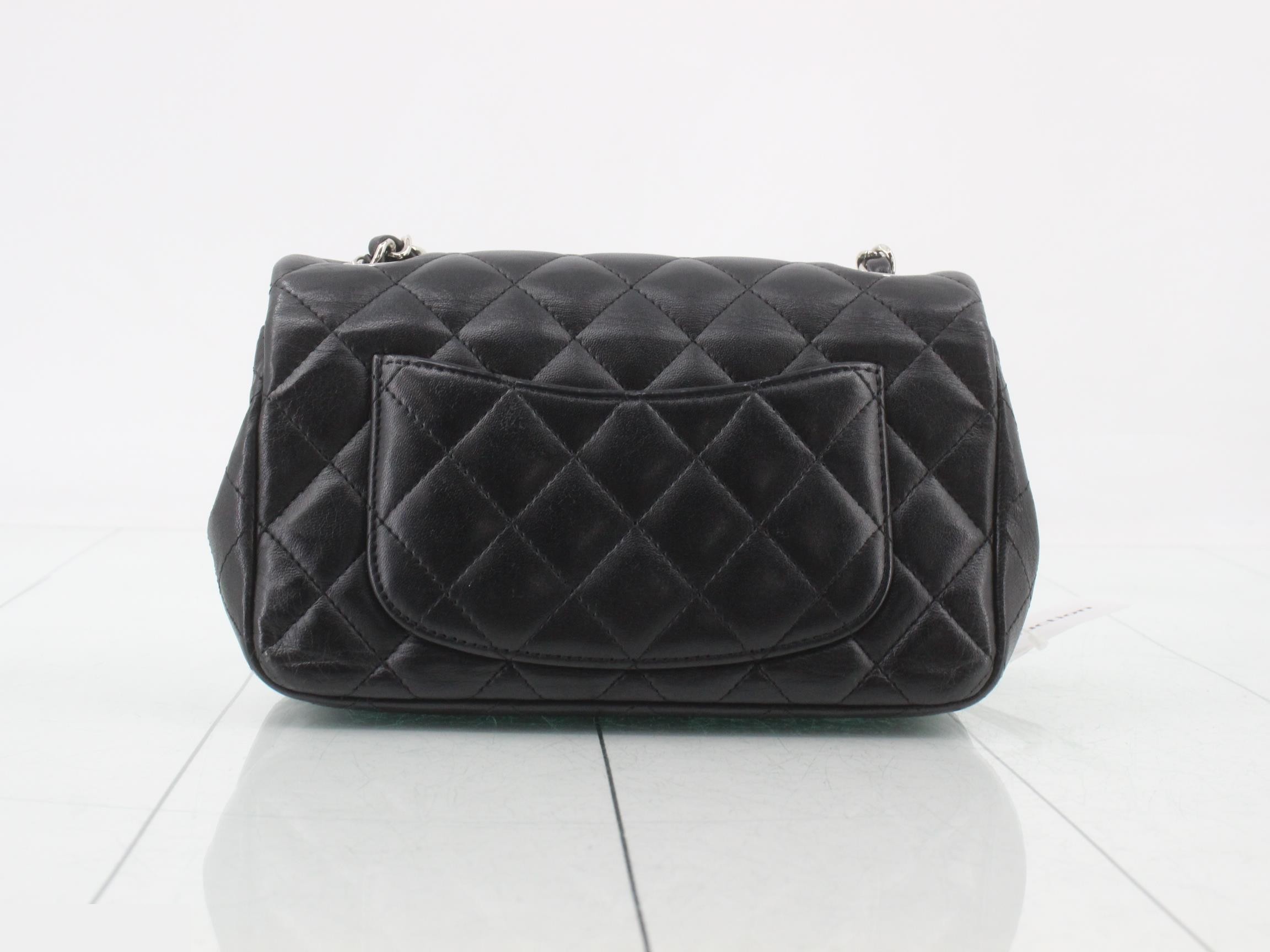 Lambskin Mini Matelassé Chain Shoulder Bag — view 2