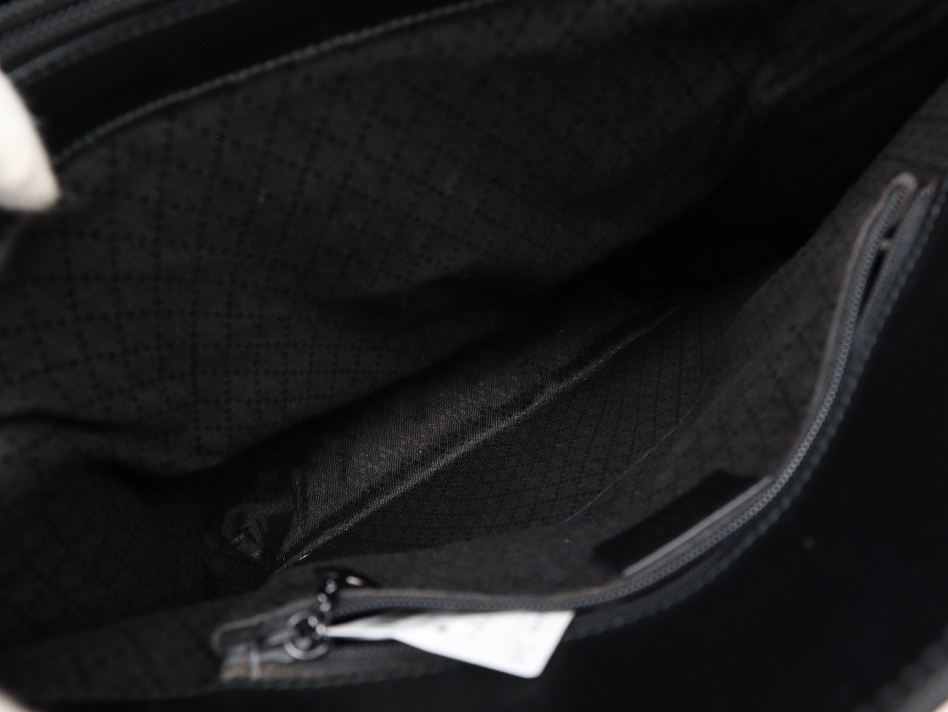 002.1008GG Nylon Tote Bag, Black, with Dust Bag. — view 11