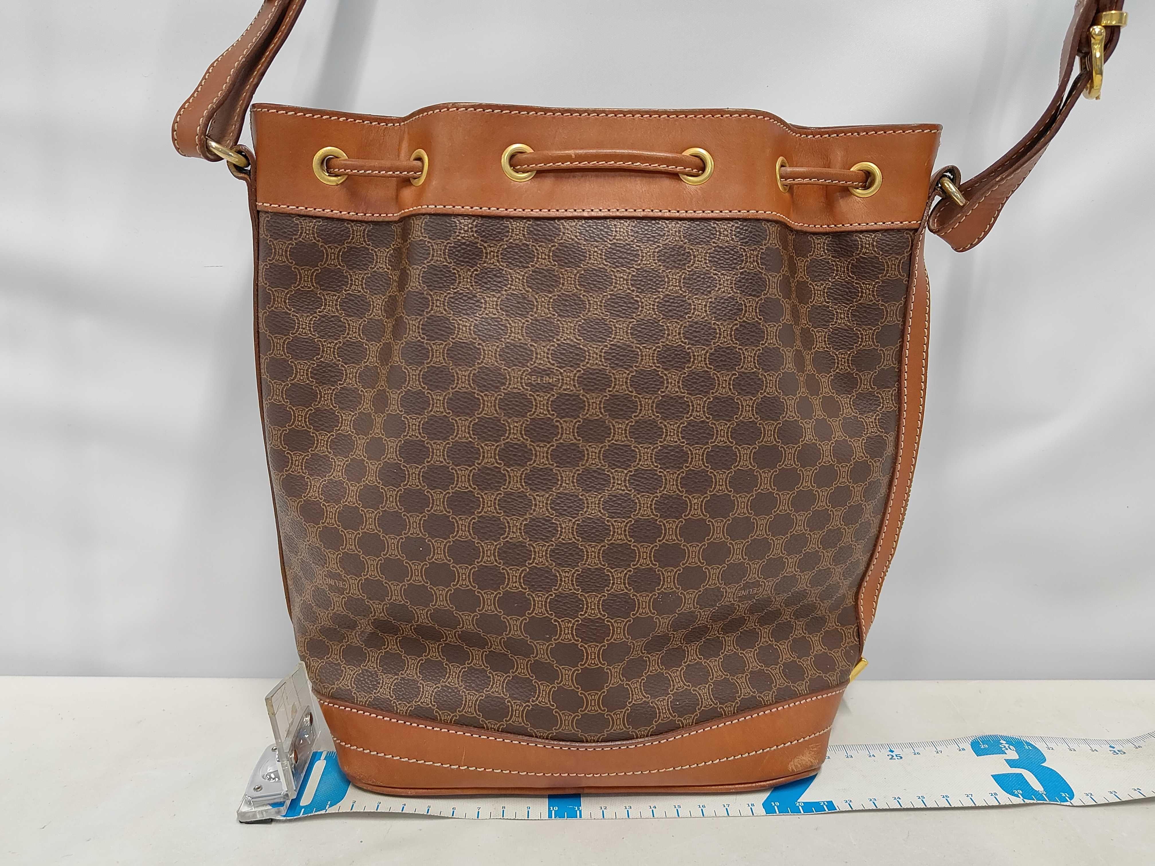 Macadam Pattern Drawstring Shoulder Bag — view 2