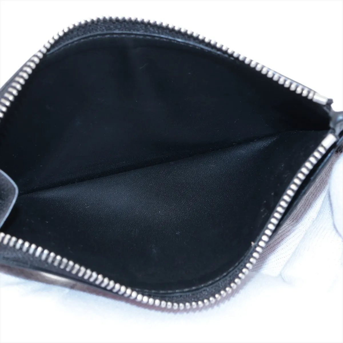 Puzzle Leather Fragment Case, Black — view 3