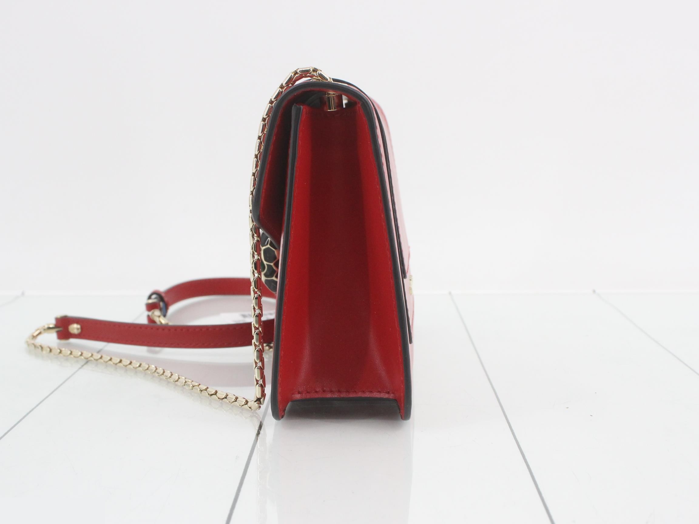 Serpenti Forever Shoulder Bag with Mirror — view 3