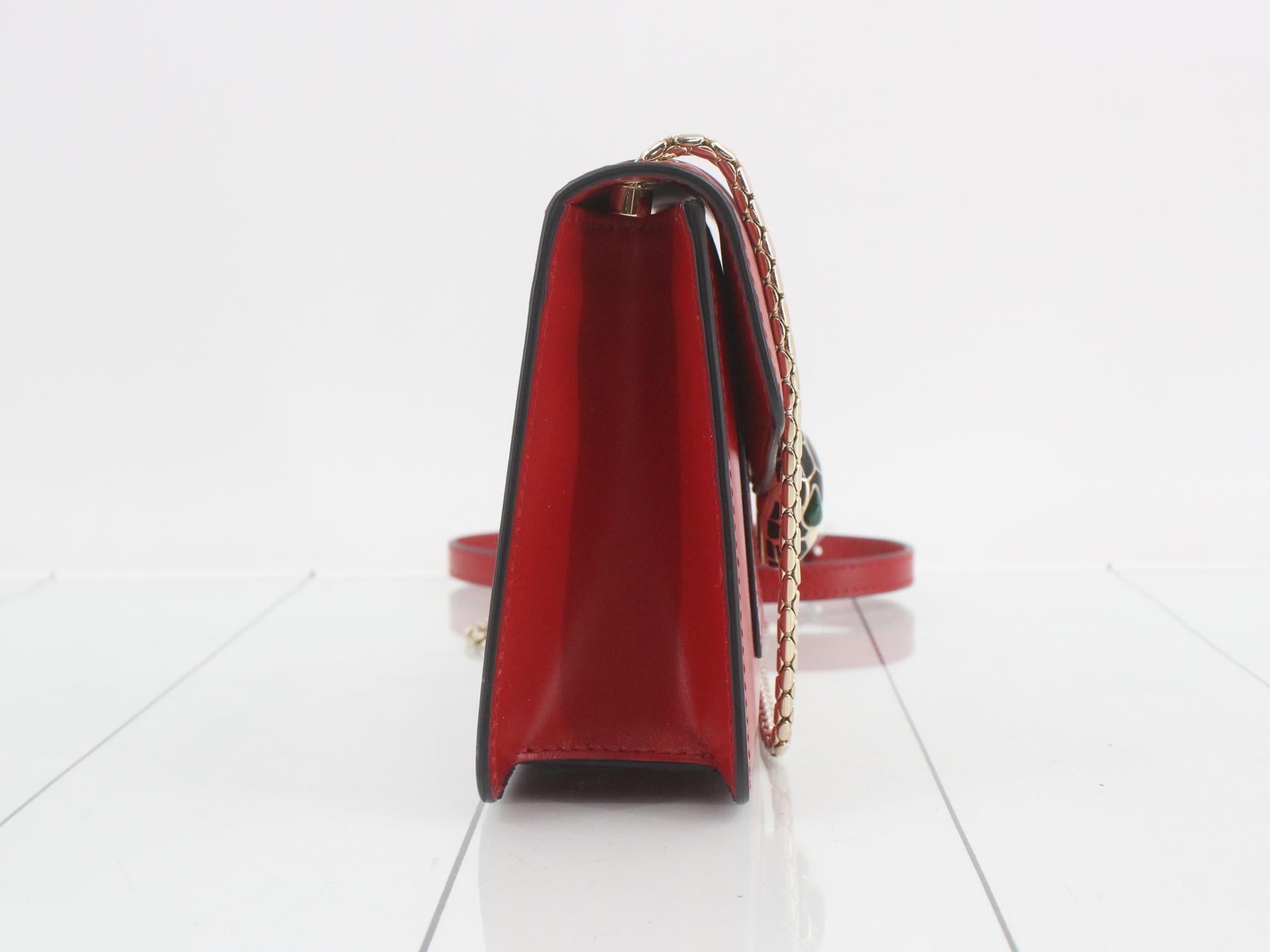 Serpenti Forever Shoulder Bag with Mirror — view 4