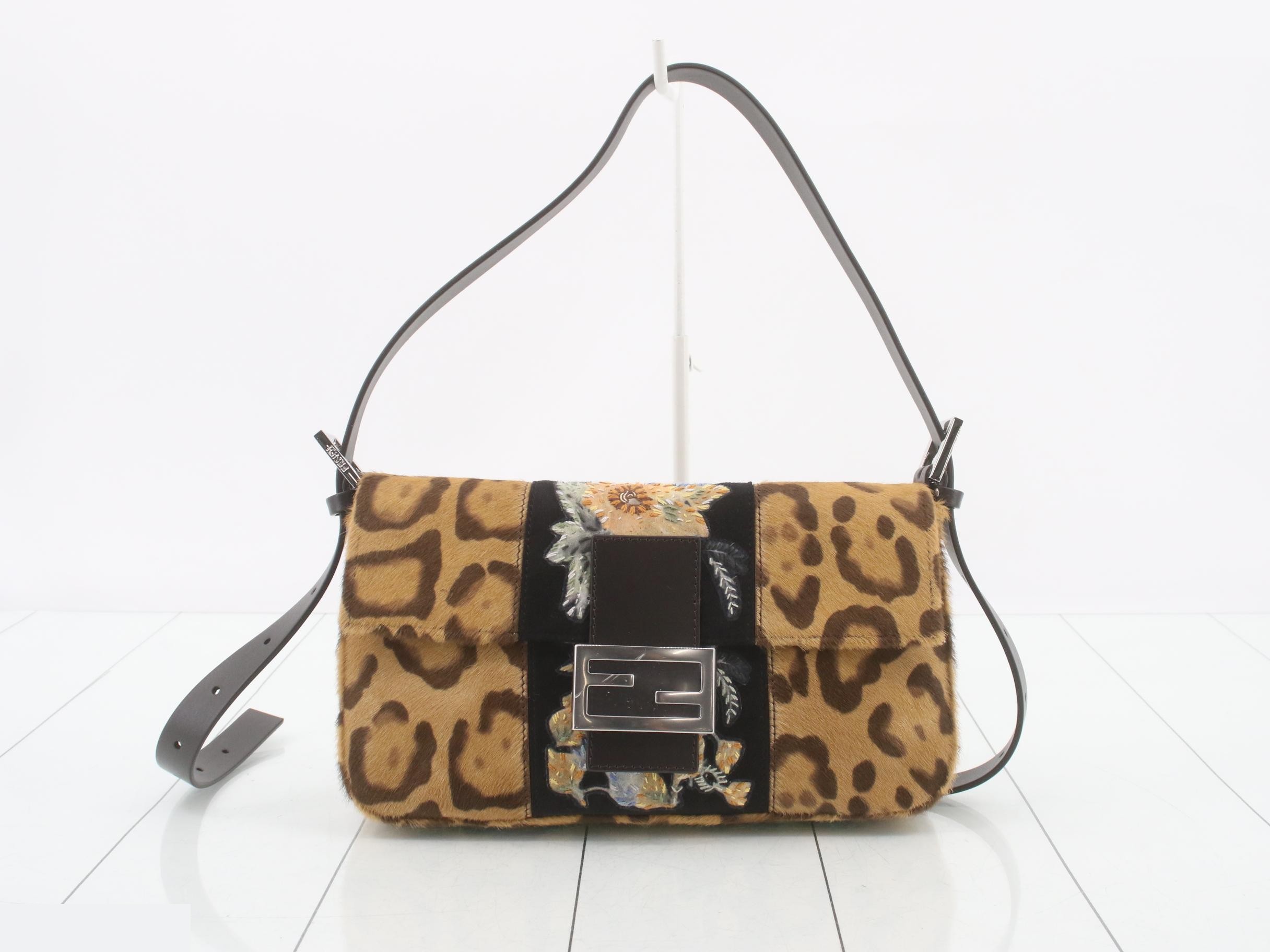 Leopard print floral Mamma Bucket bag