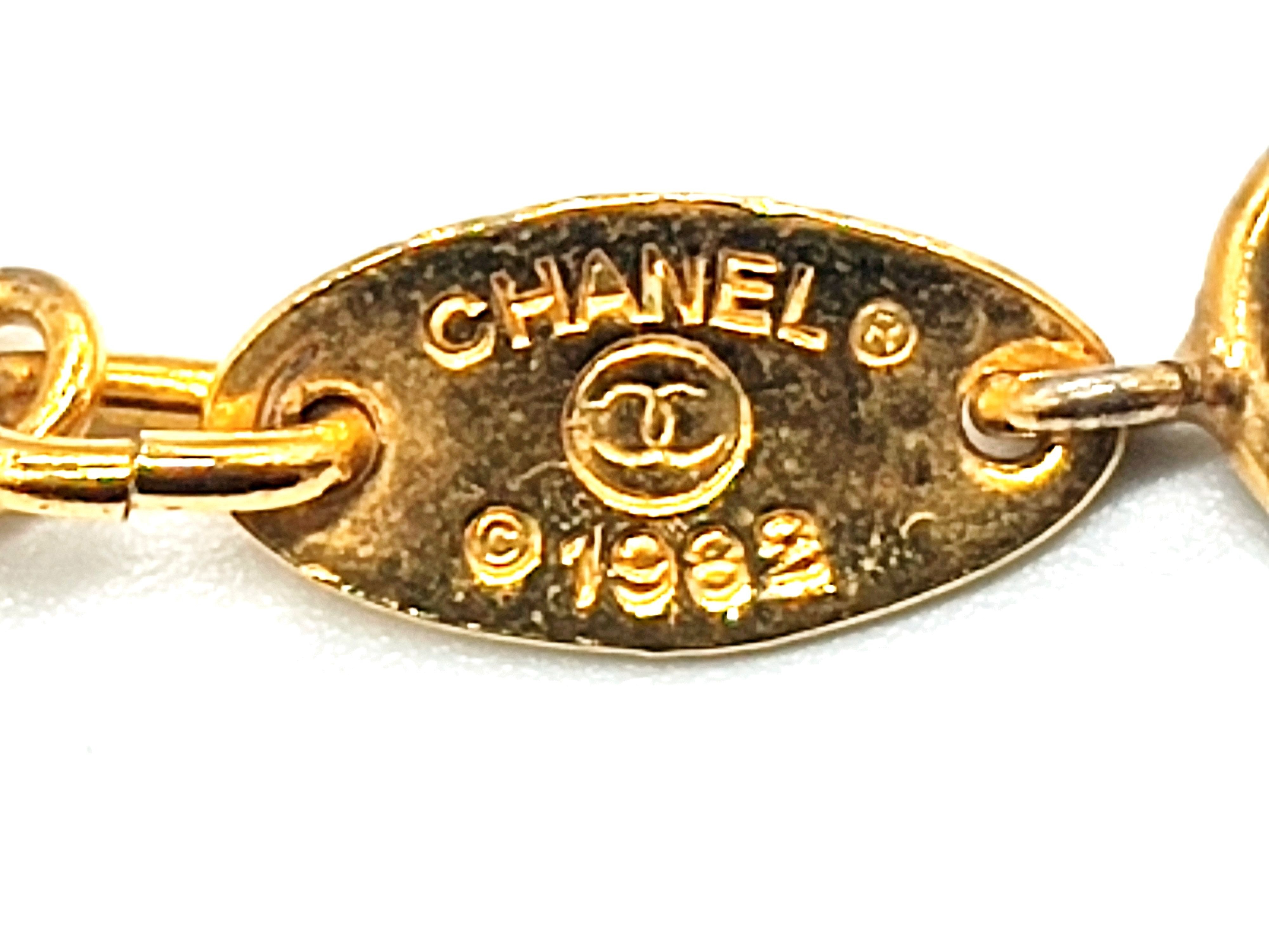 Coco Mark Rhinestone Circle Necklace 1982, Chain approx. 40cm — view 2