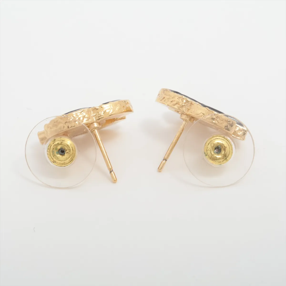 Coco Mark L23K Earrings (Pair) GP Black x Gold — view 4