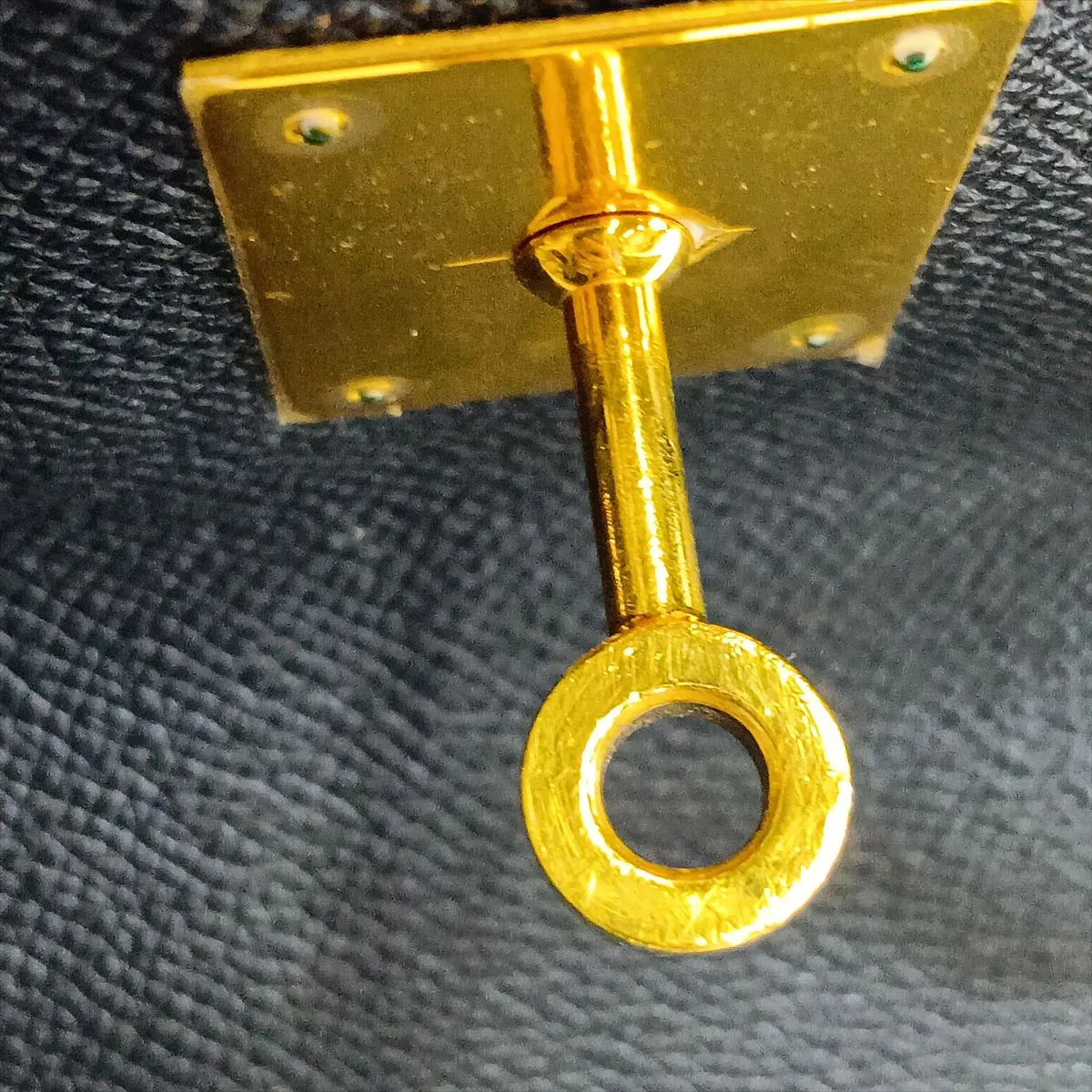 [Individually packaged] Hermes Birkin 35 Letournée Courchevel Blue Indigo Gold Hardware H:2004 — view 13