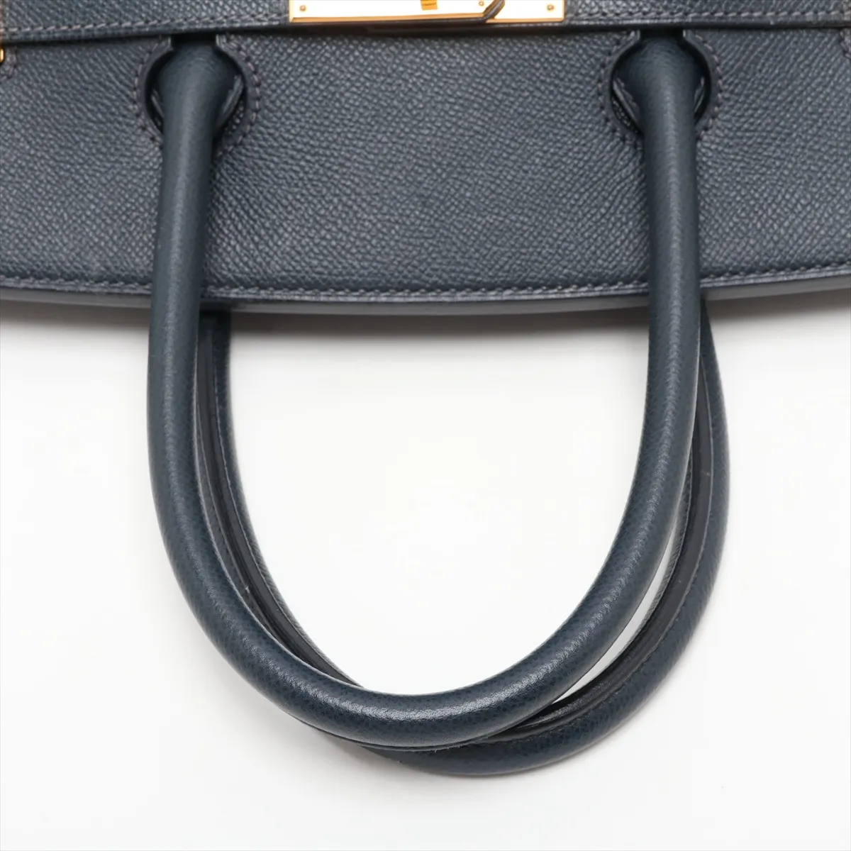[Individually packaged] Hermes Birkin 35 Letournée Courchevel Blue Indigo Gold Hardware H:2004 — view 5
