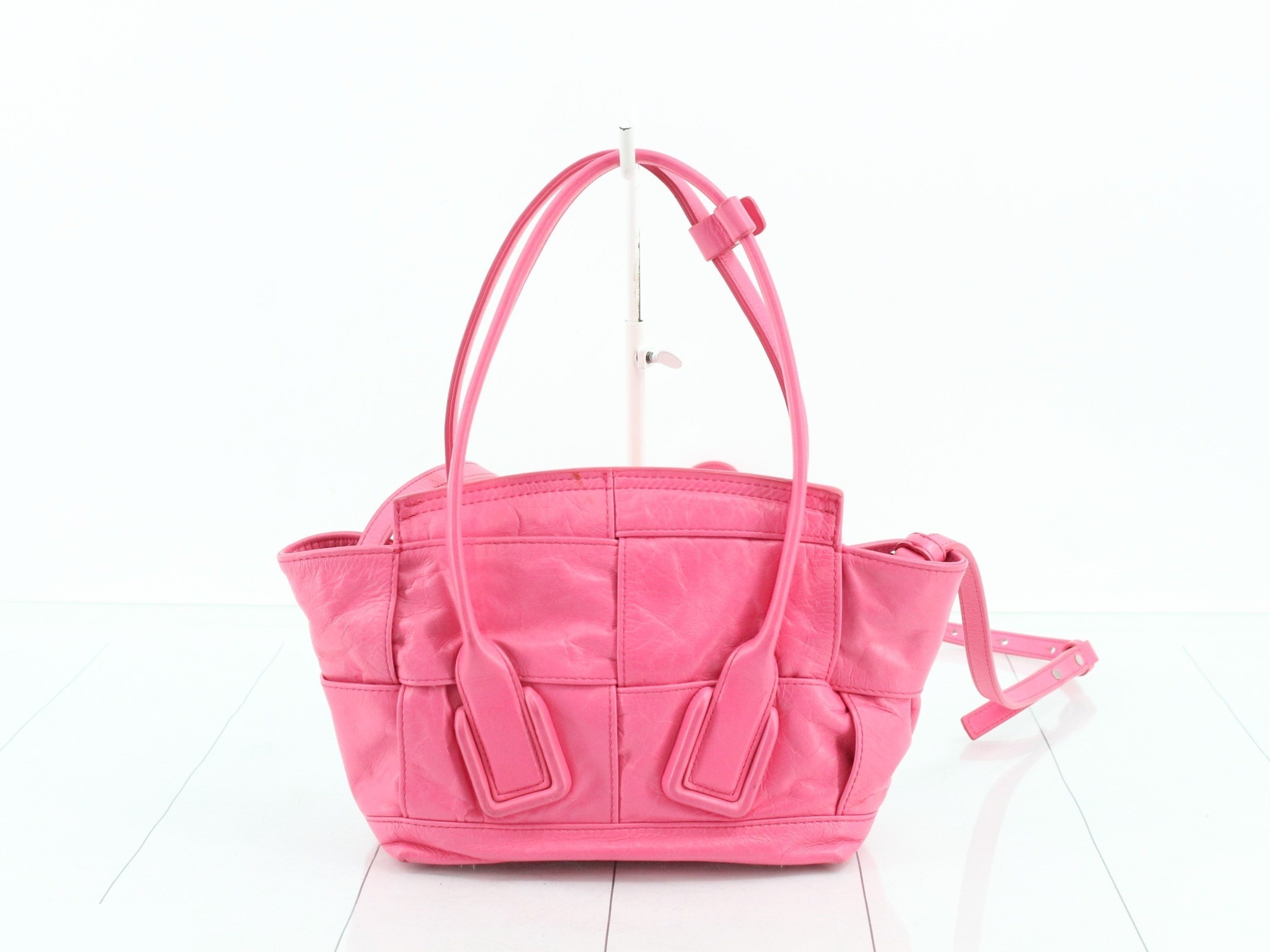 Arco Mini Maxi Intrecciato Leather 2-Way Shoulder/Handbag — view 2