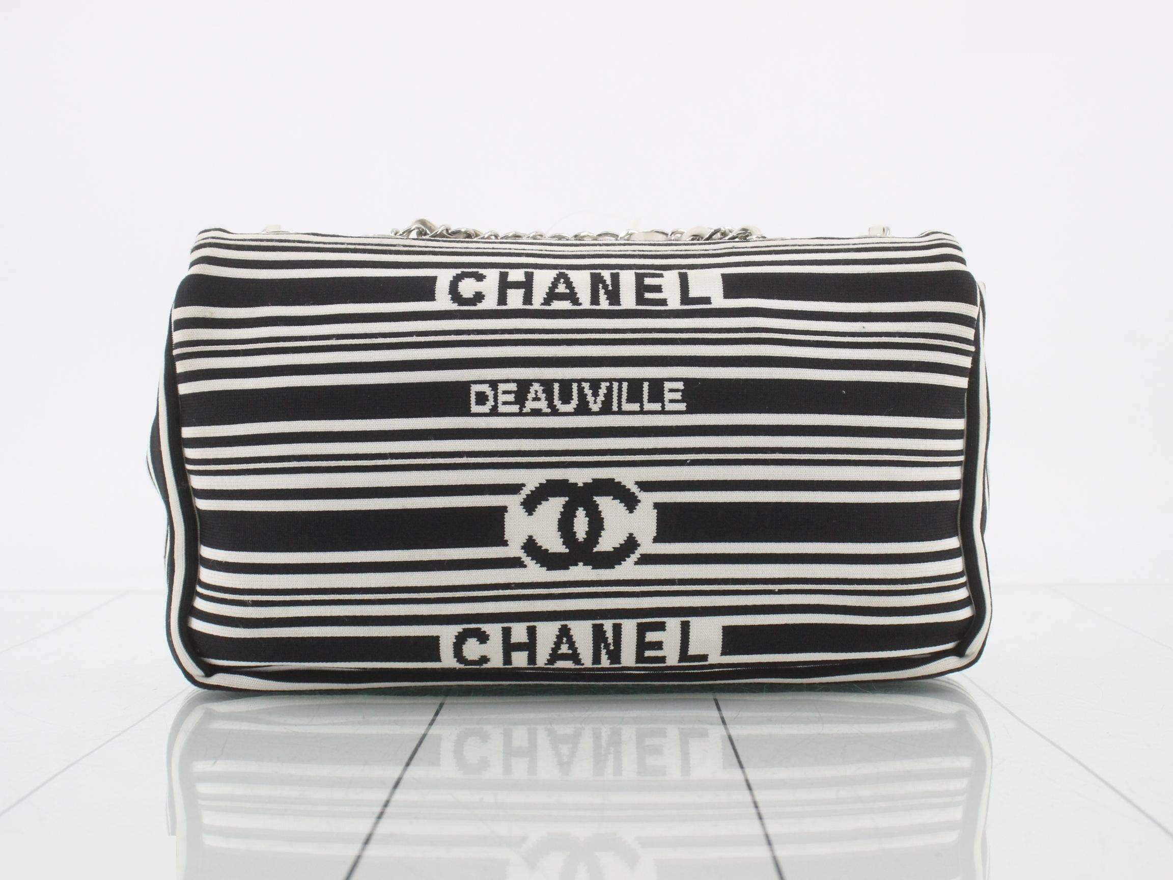 Marine Border Matelassé Shoulder Bag — view 2