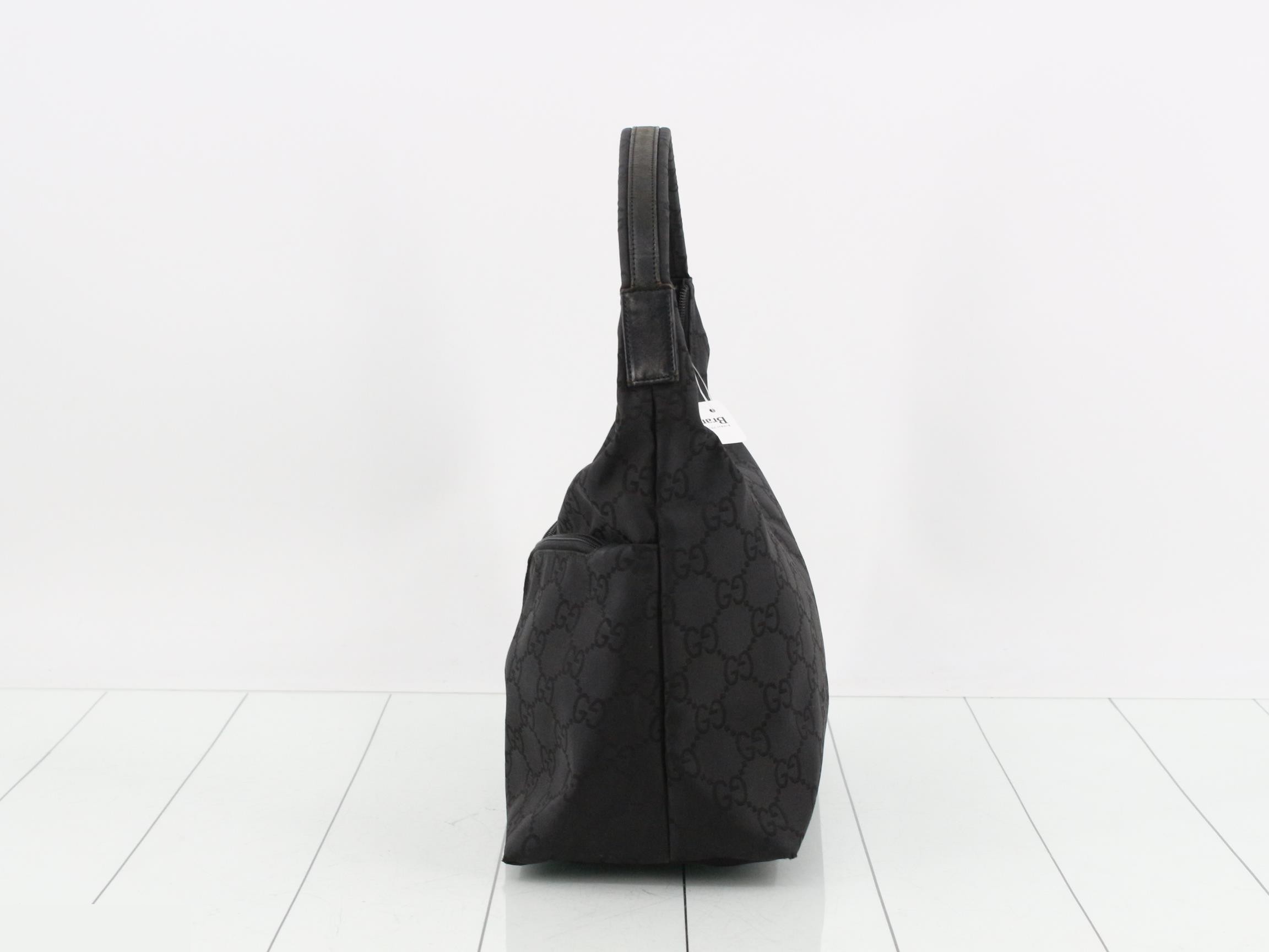 Nylon one-shoulder bag, GG pattern, 001.3380.1705 — view 3