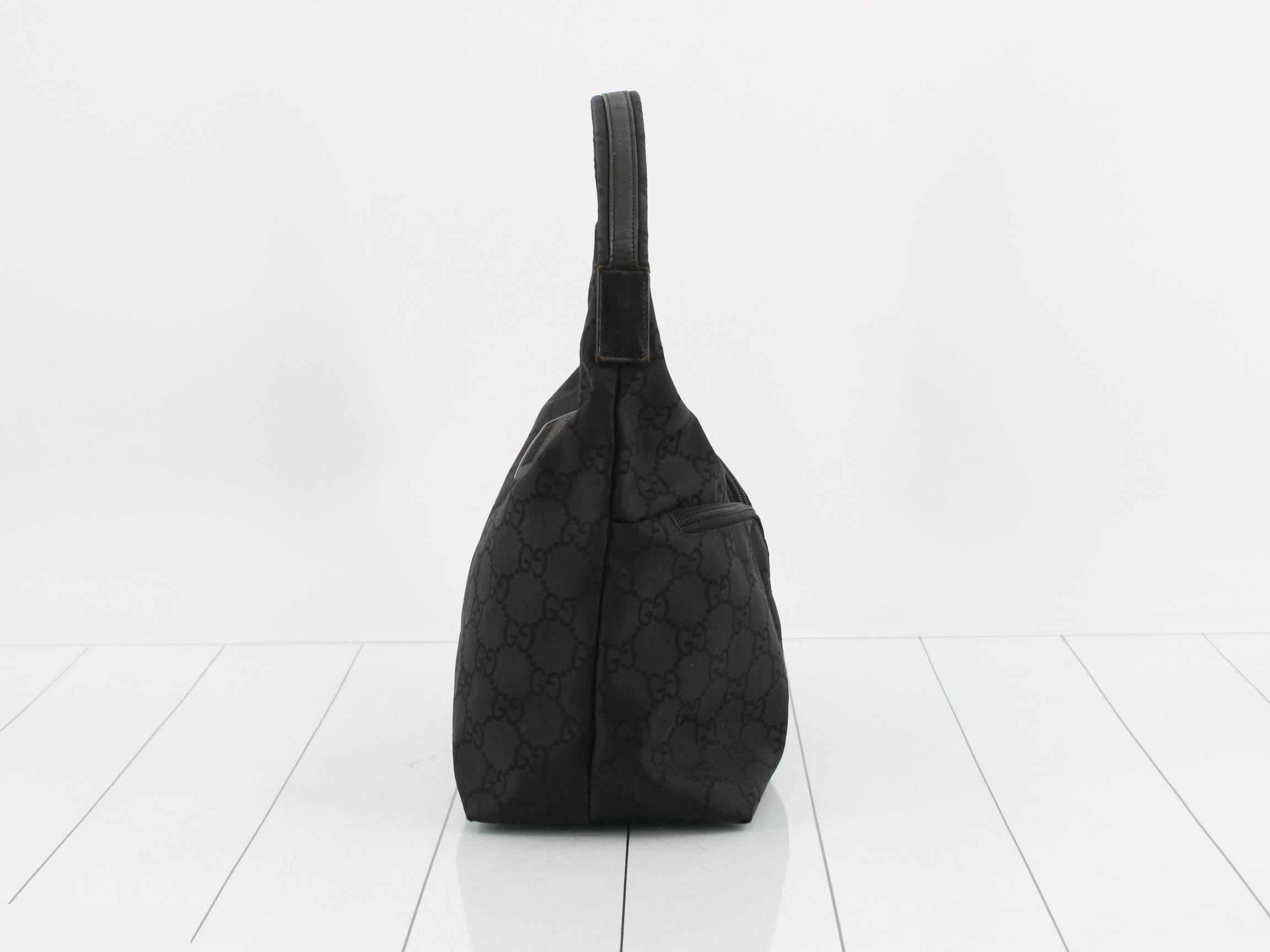 Nylon one-shoulder bag, GG pattern, 001.3380.1705 — view 4