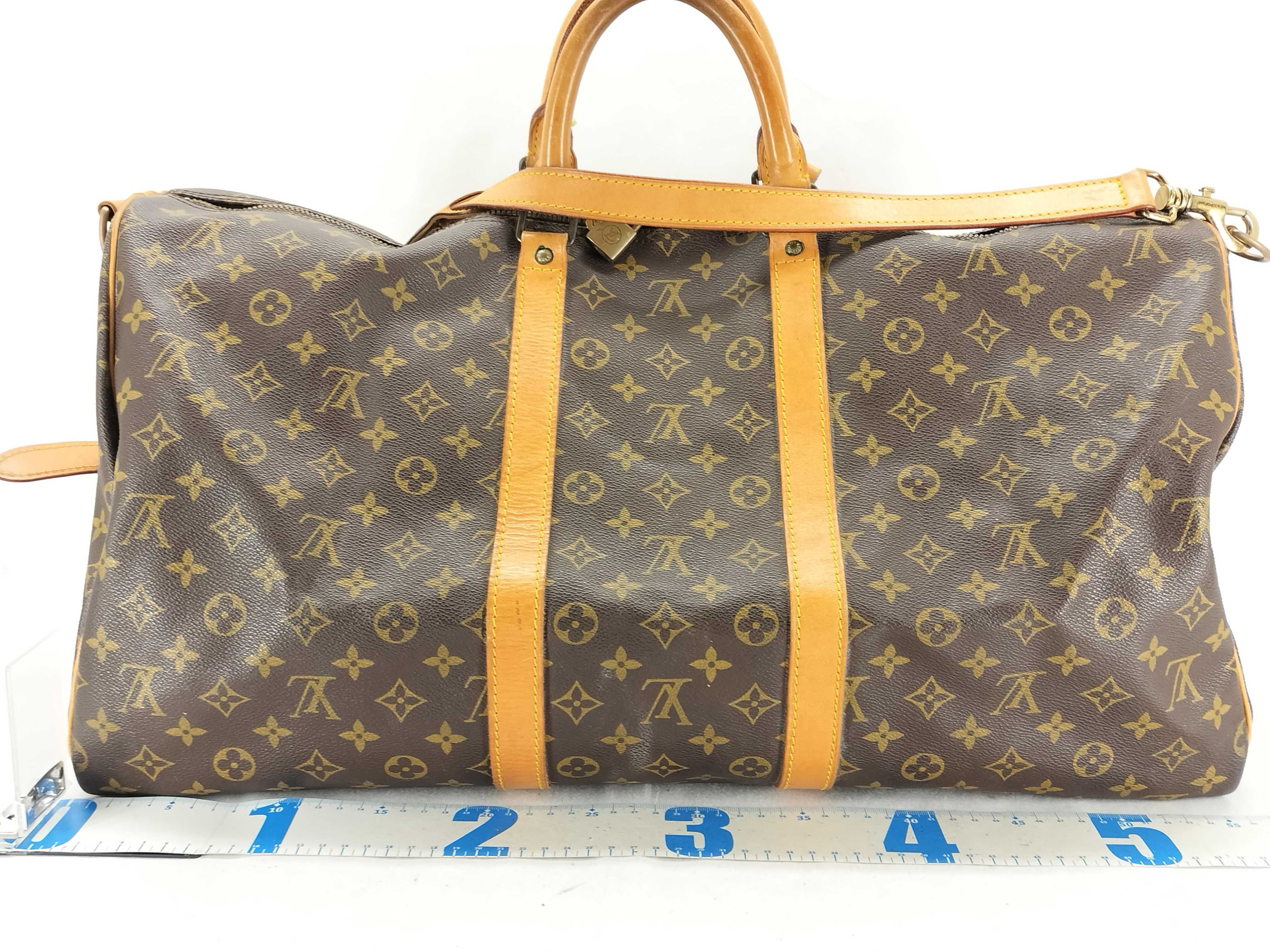 Monogram Keepall Bandoulière 55 M41412 TH0946 Brown Boston Bag (without padlock) — view 2