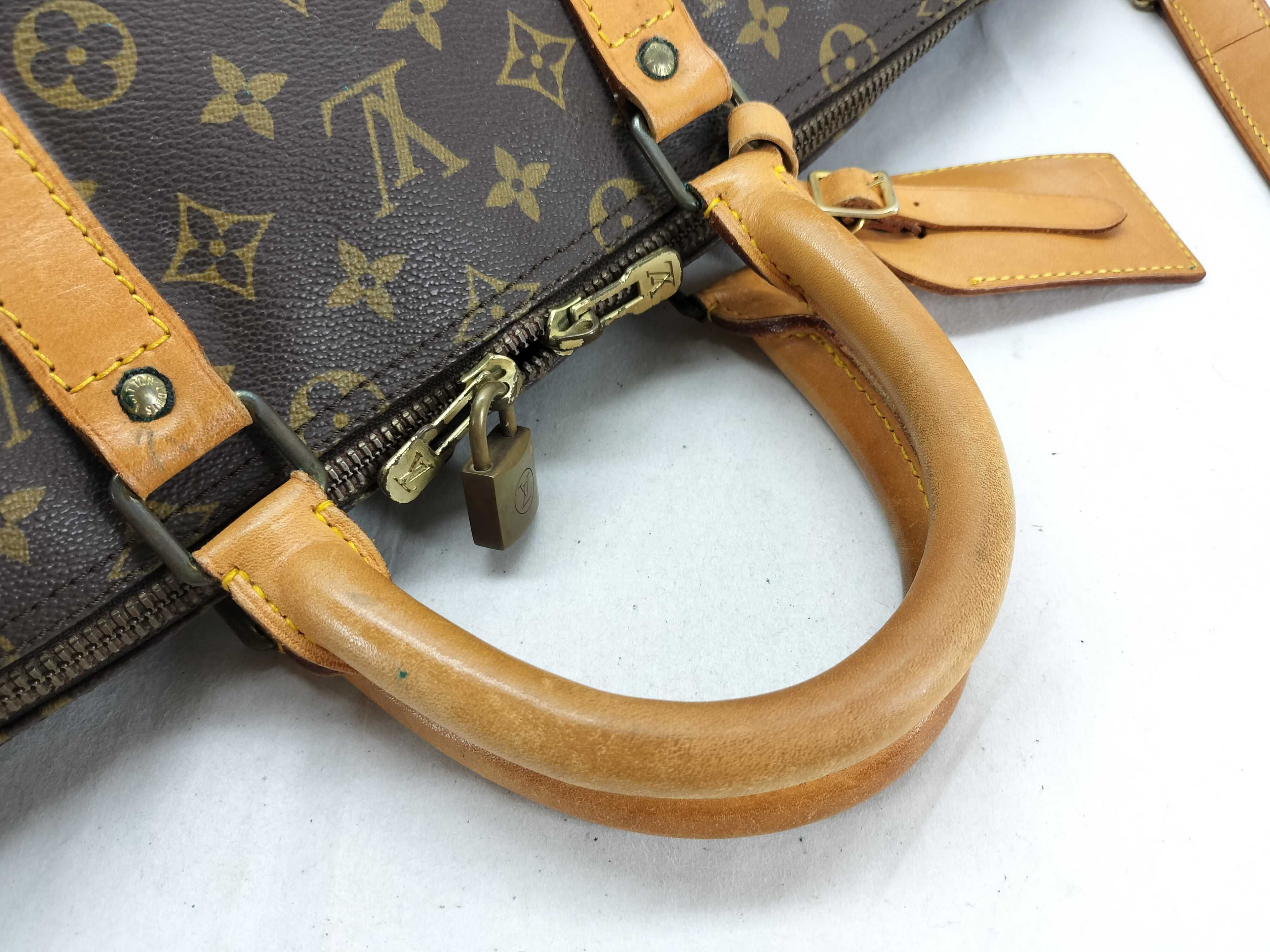 Monogram Keepall Bandoulière 55 M41412 TH0946 Brown Boston Bag (without padlock) — view 3