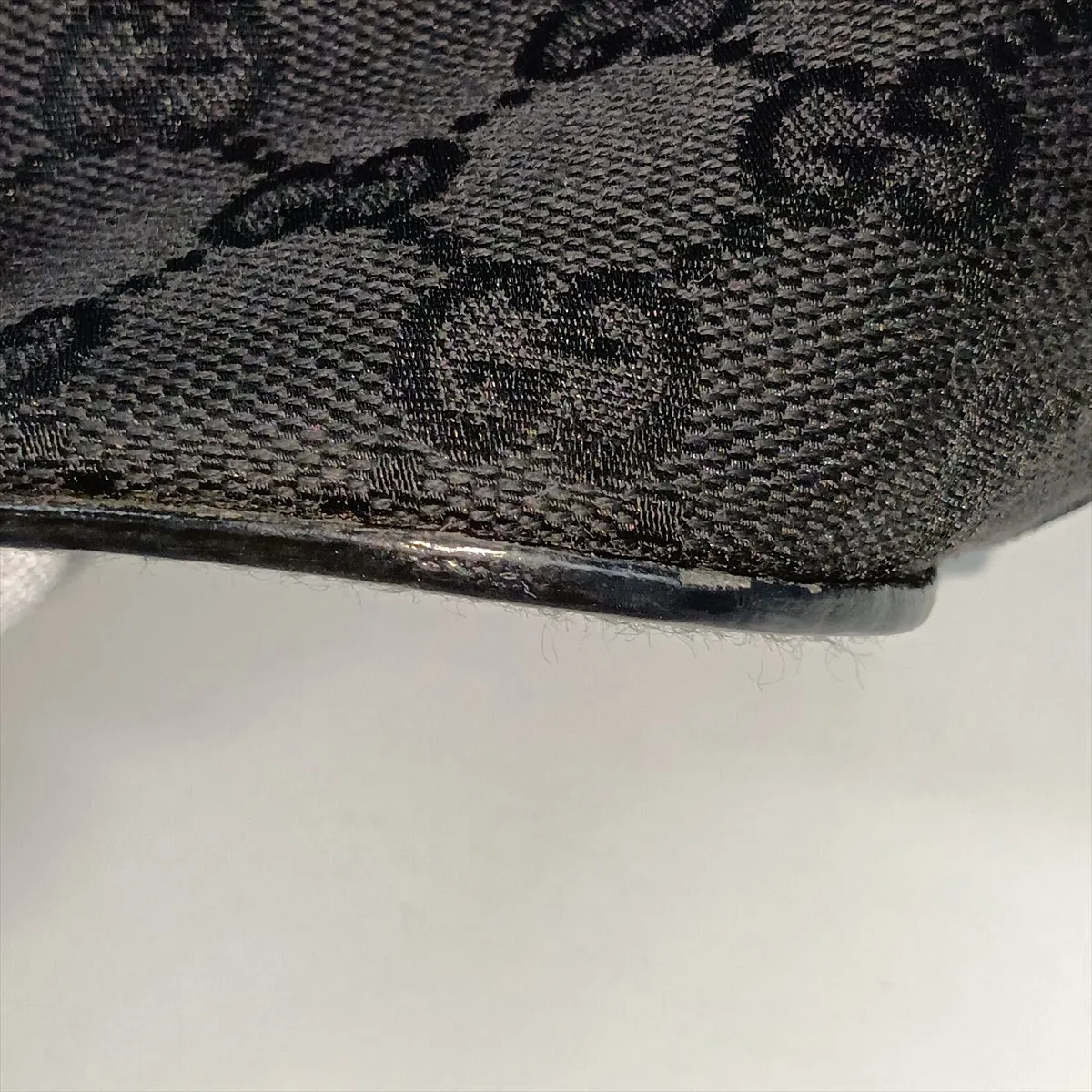 GG Canvas x Leather Shoulder Bag Black 107752 — view 13