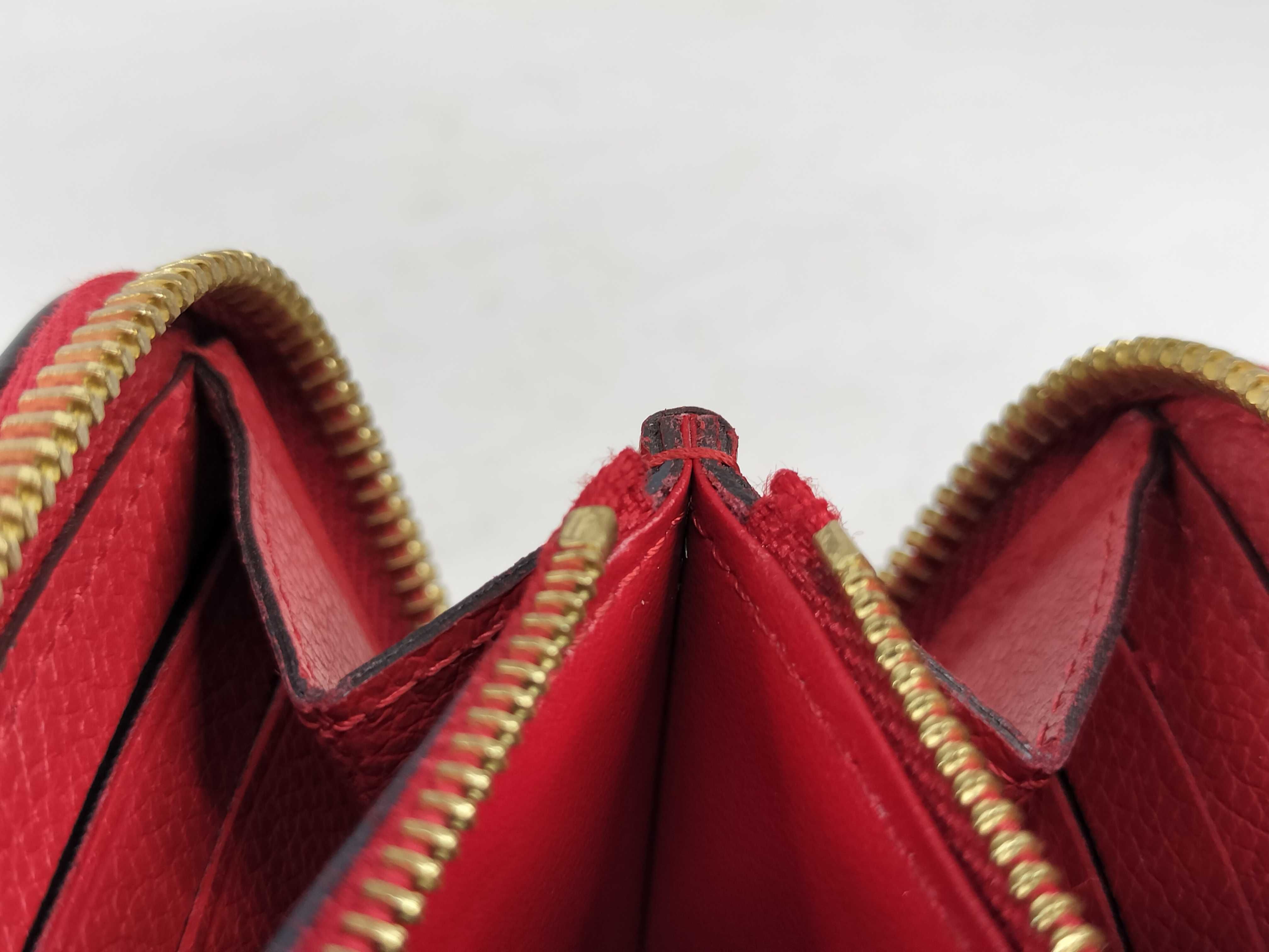 Monogram Empreinte Louis Vuitton Empreinte Portefeuille Clemence Zippy Cerise Gold Hardware SP4167 Wallet — view 11