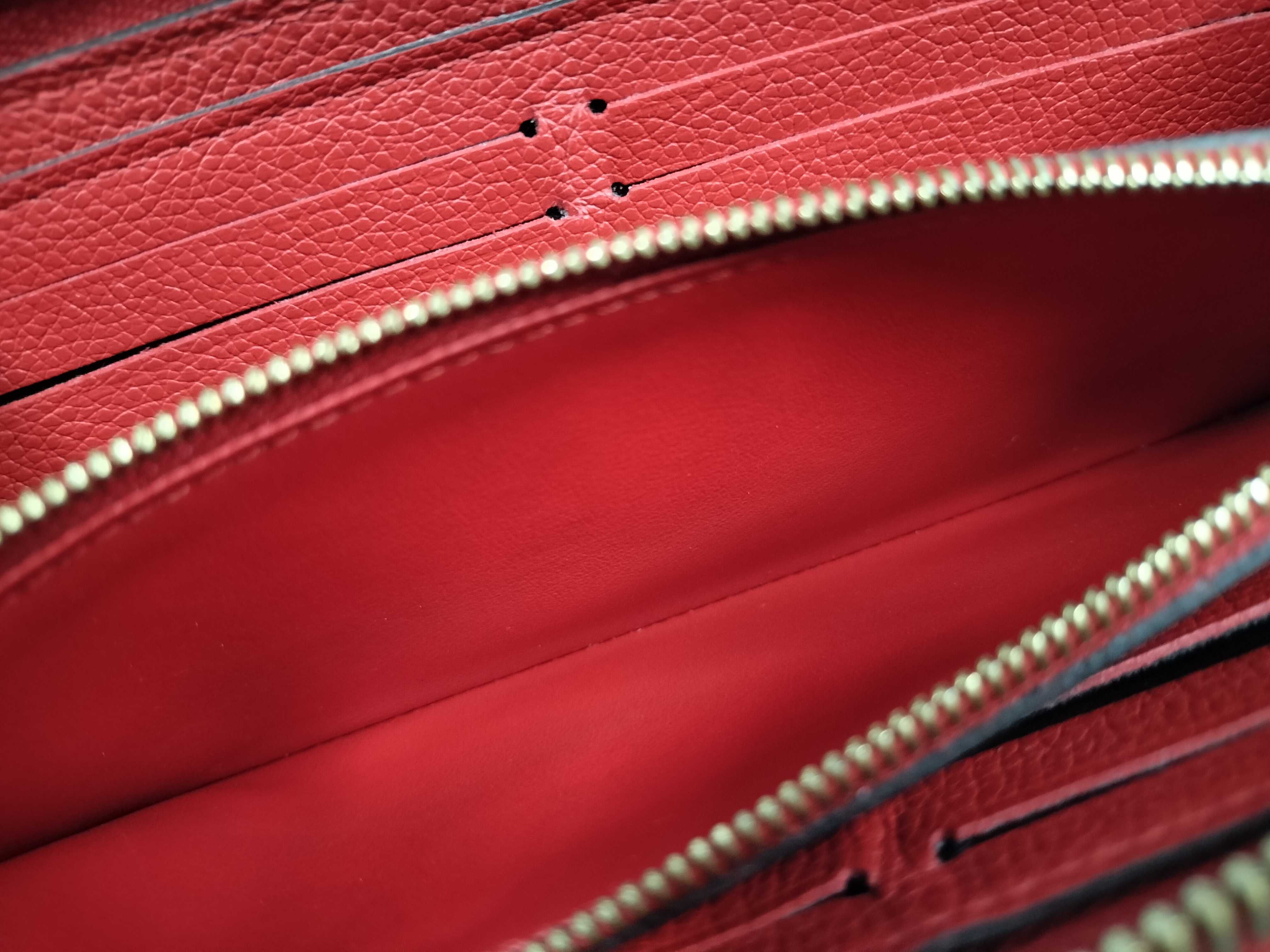 Monogram Empreinte Louis Vuitton Empreinte Portefeuille Clemence Zippy Cerise Gold Hardware SP4167 Wallet — view 12