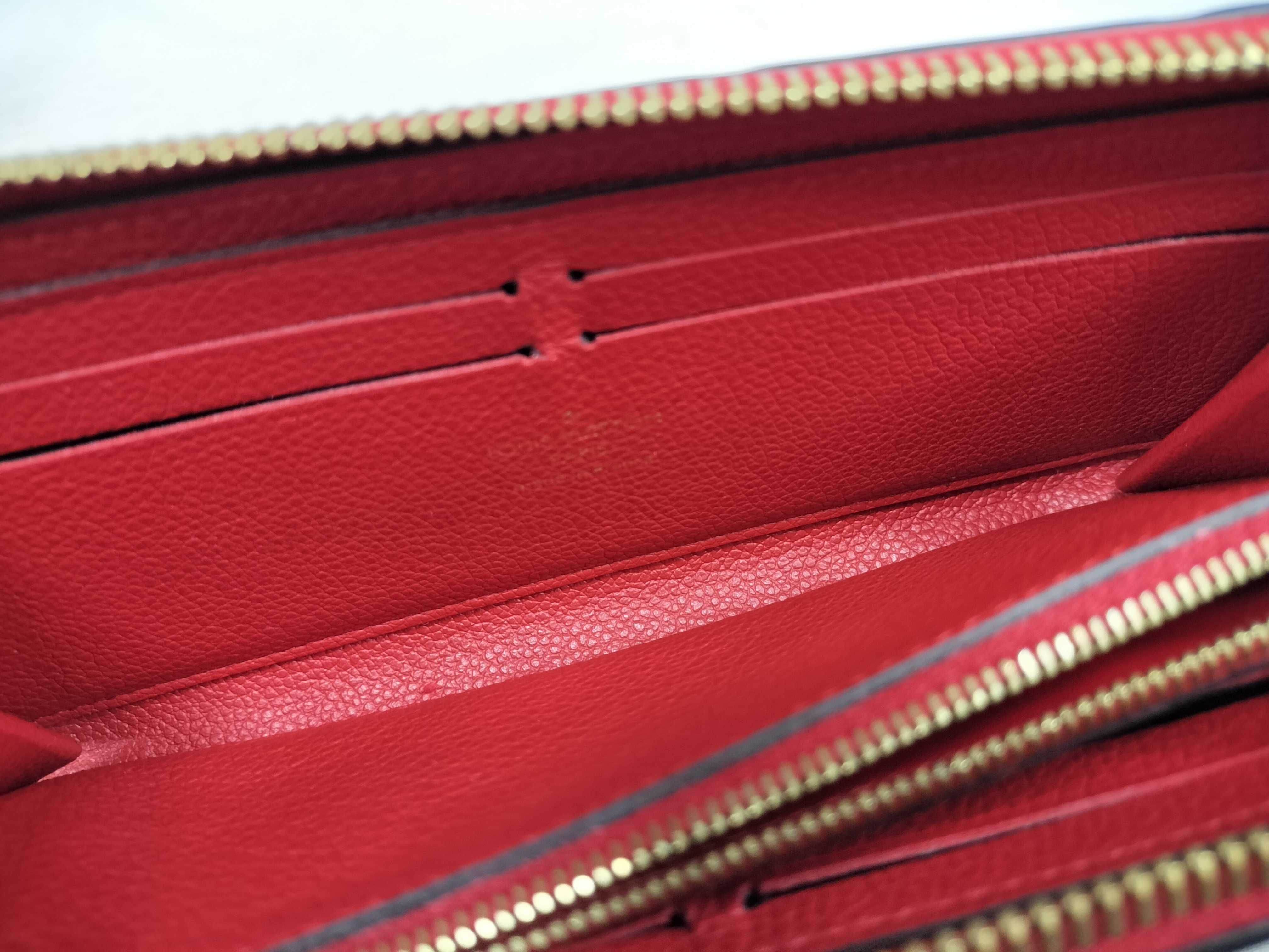 Monogram Empreinte Louis Vuitton Empreinte Portefeuille Clemence Zippy Cerise Gold Hardware SP4167 Wallet — view 14